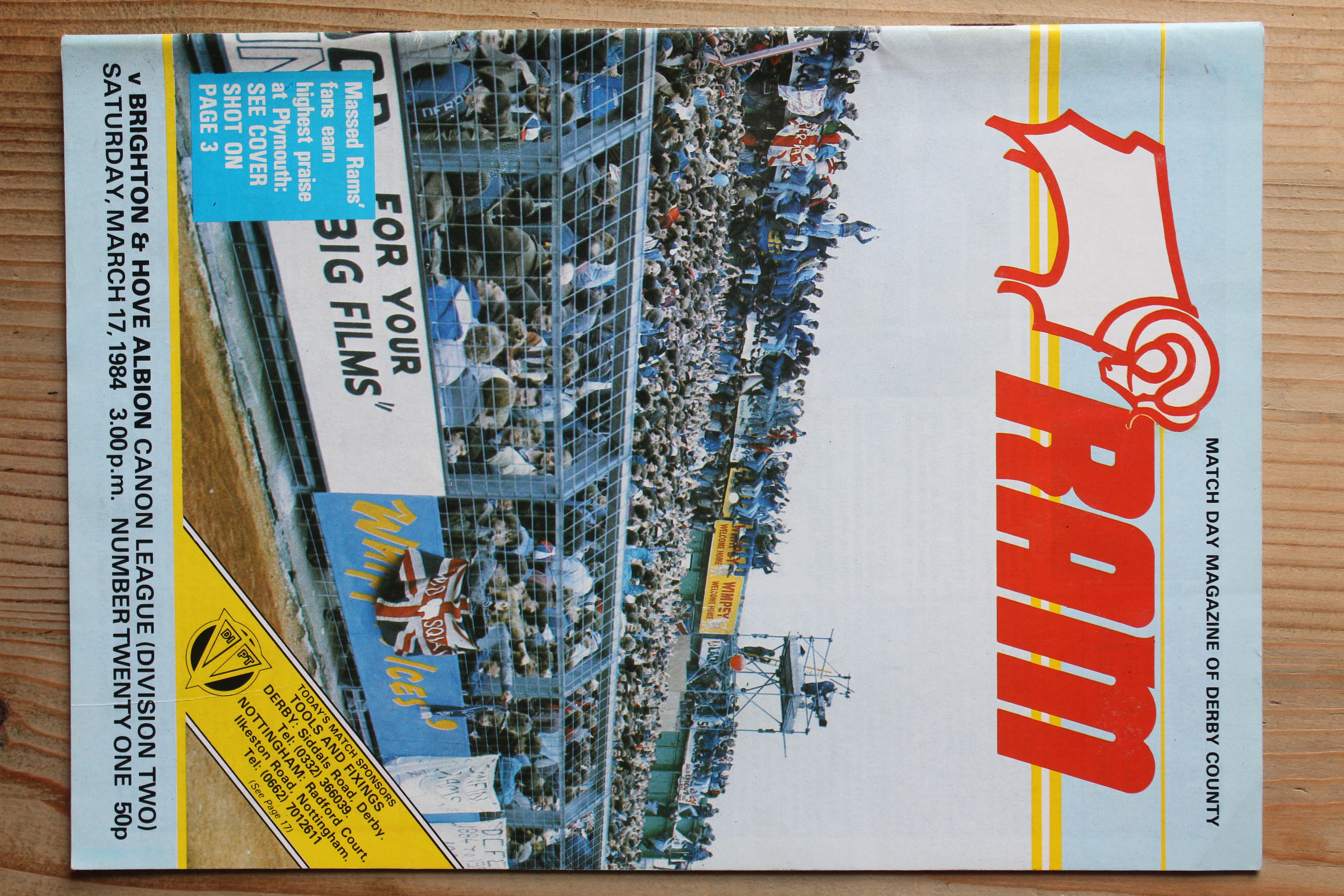 Derby County FC v Brighton & Hove Albion FC