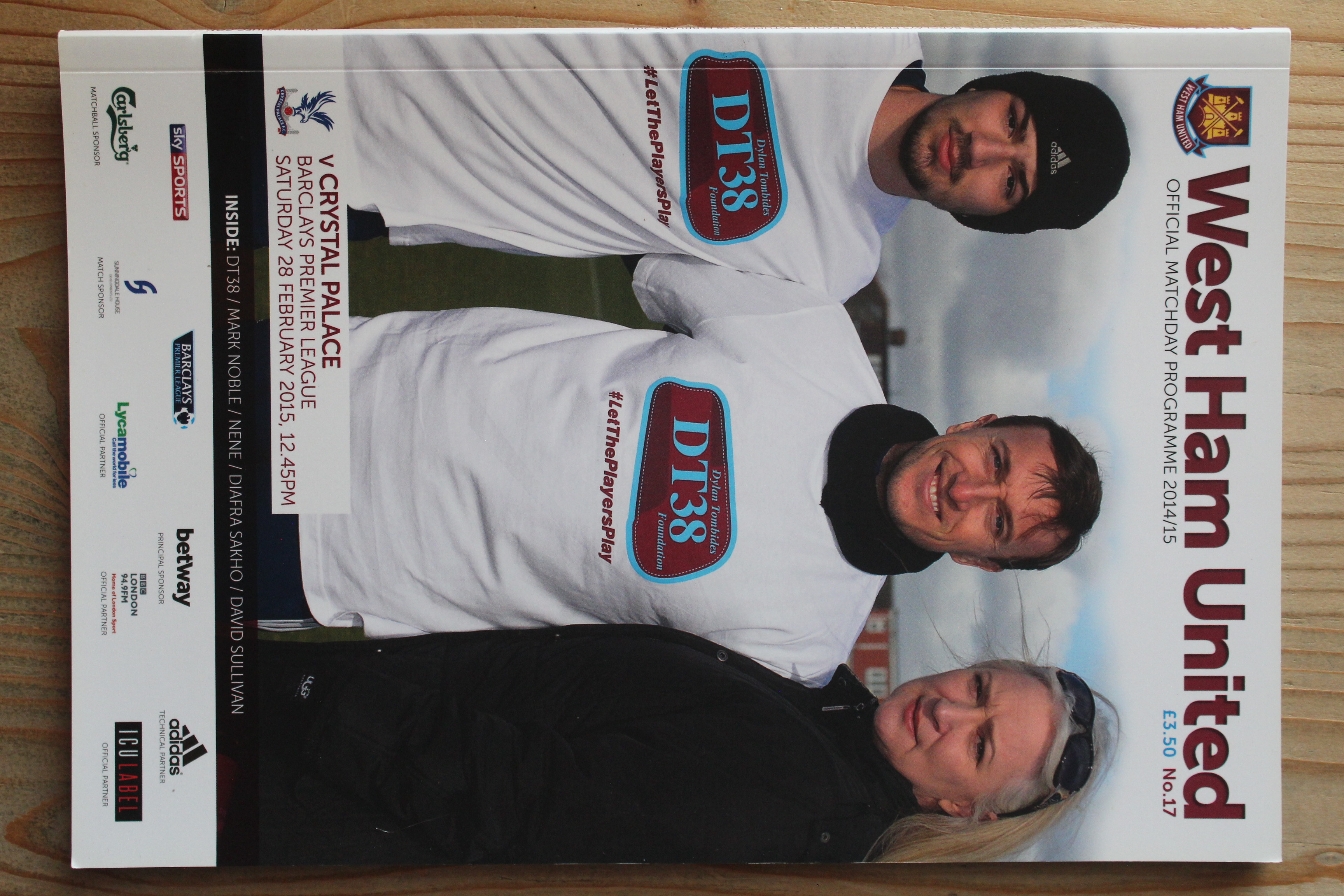 West Ham United FC v Crystal Palace FC