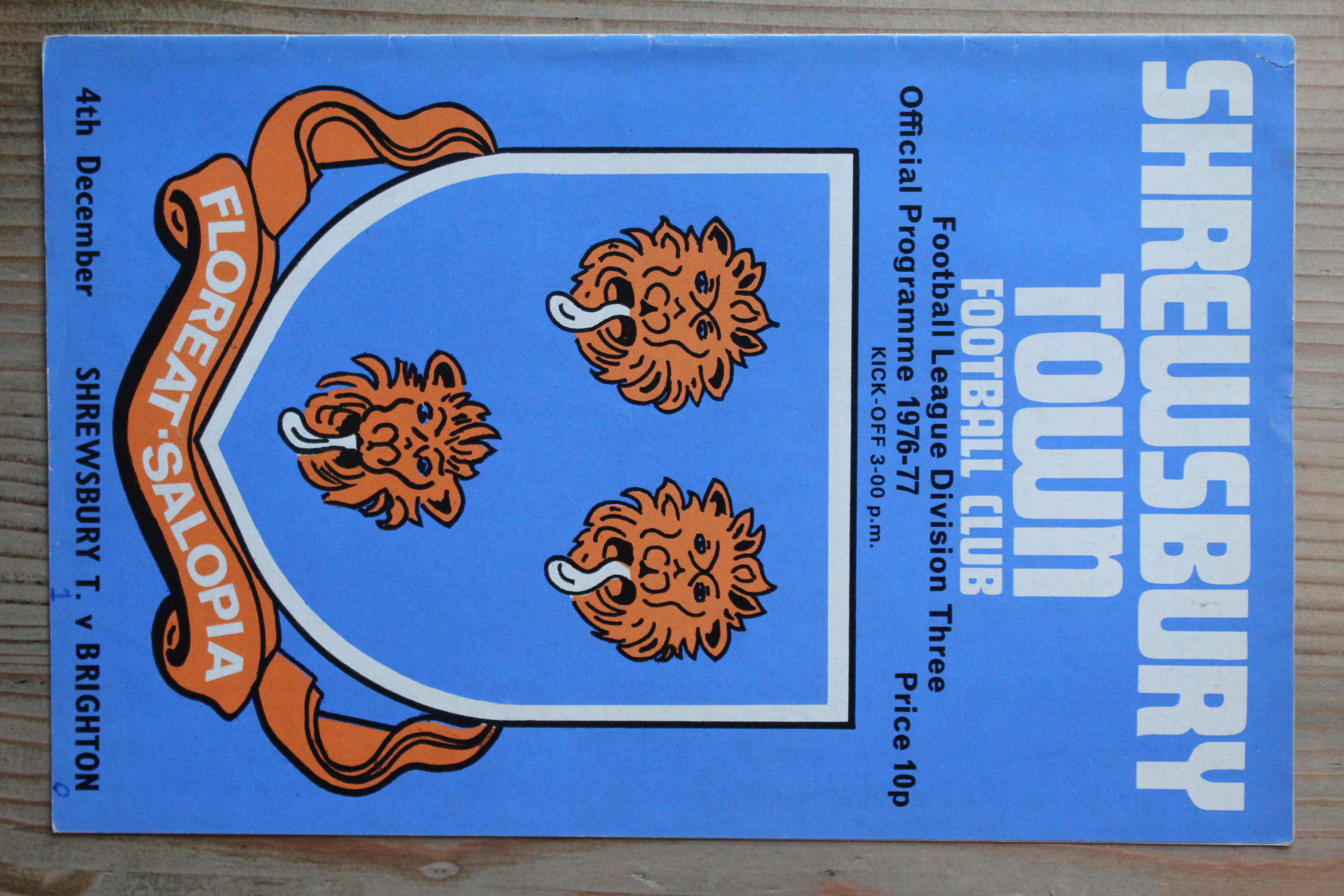 Shrewsbury Town FC v Brighton & Hove Albion FC