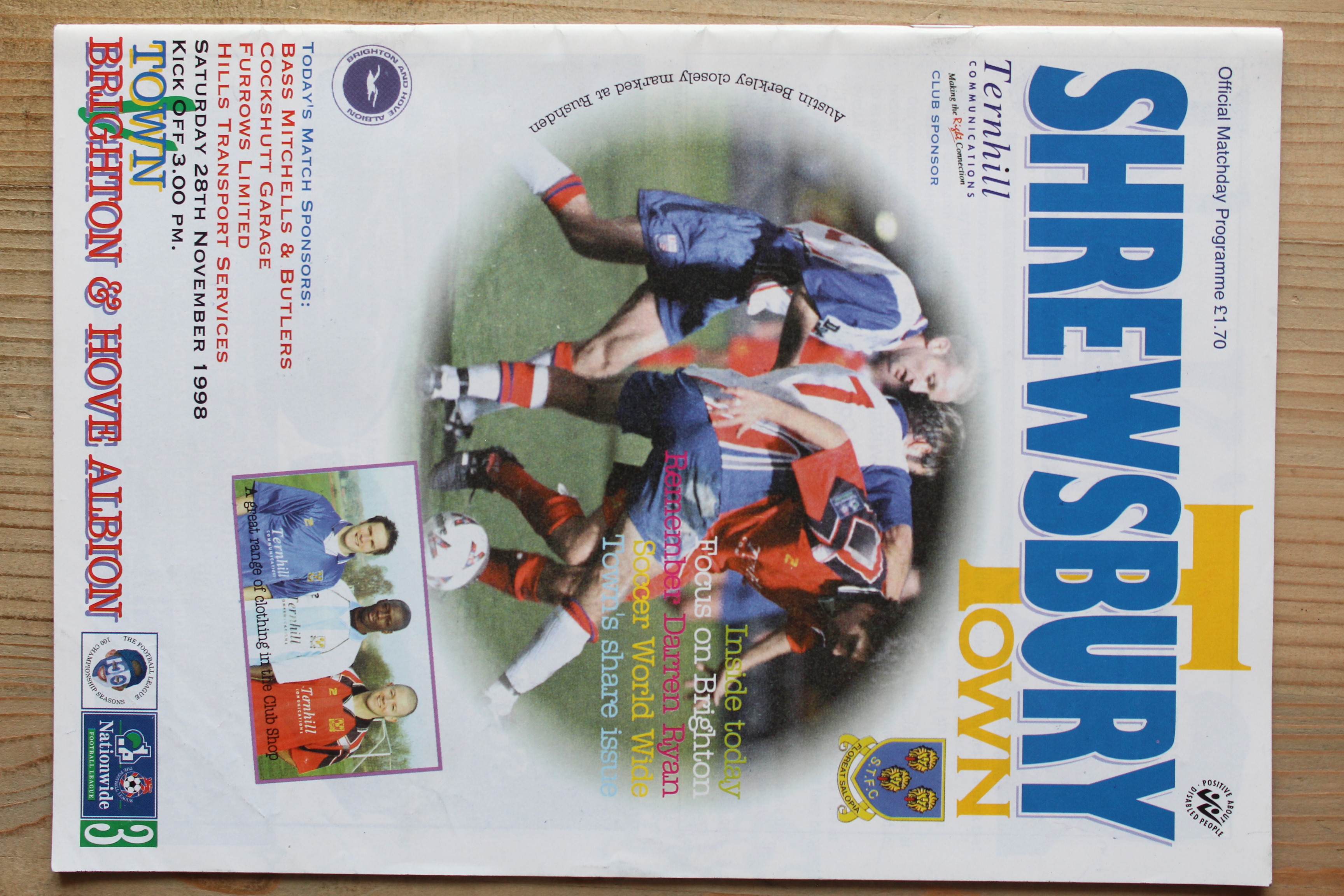 Shrewsbury Town FC v Brighton & Hove Albion FC