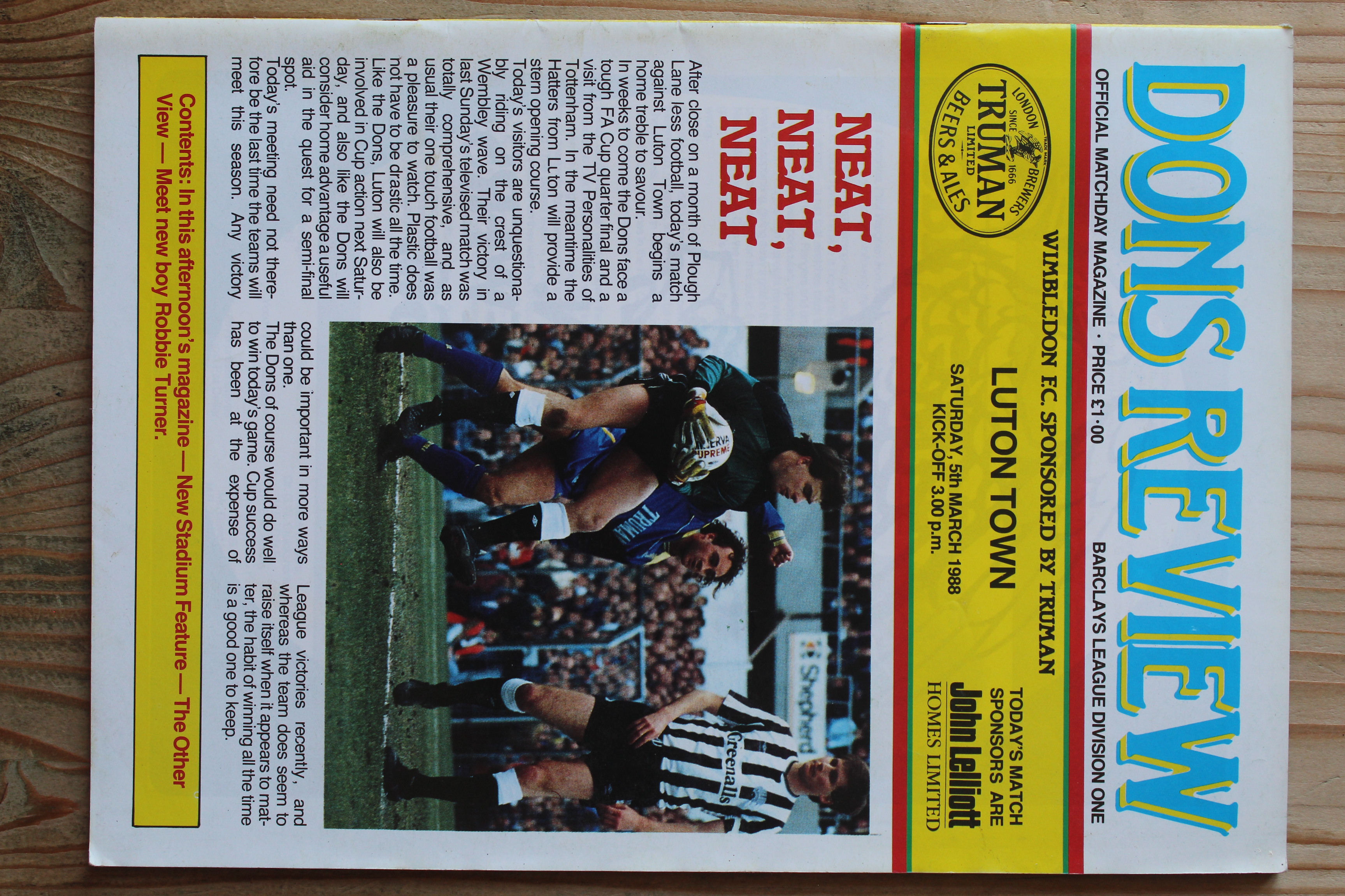Wimbledon v Luton Town FC