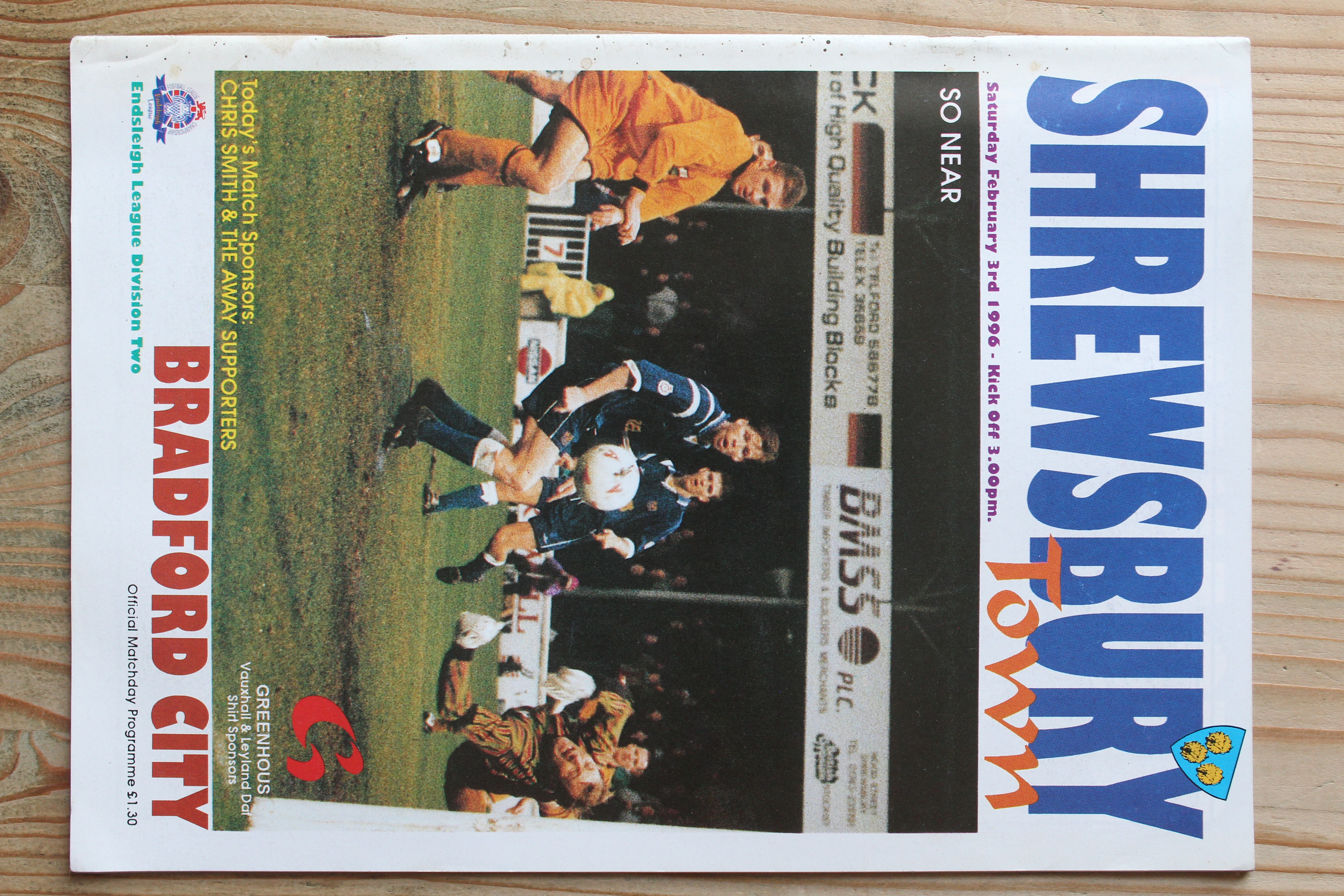 Shrewsbury Town FC v Bradford City FC
