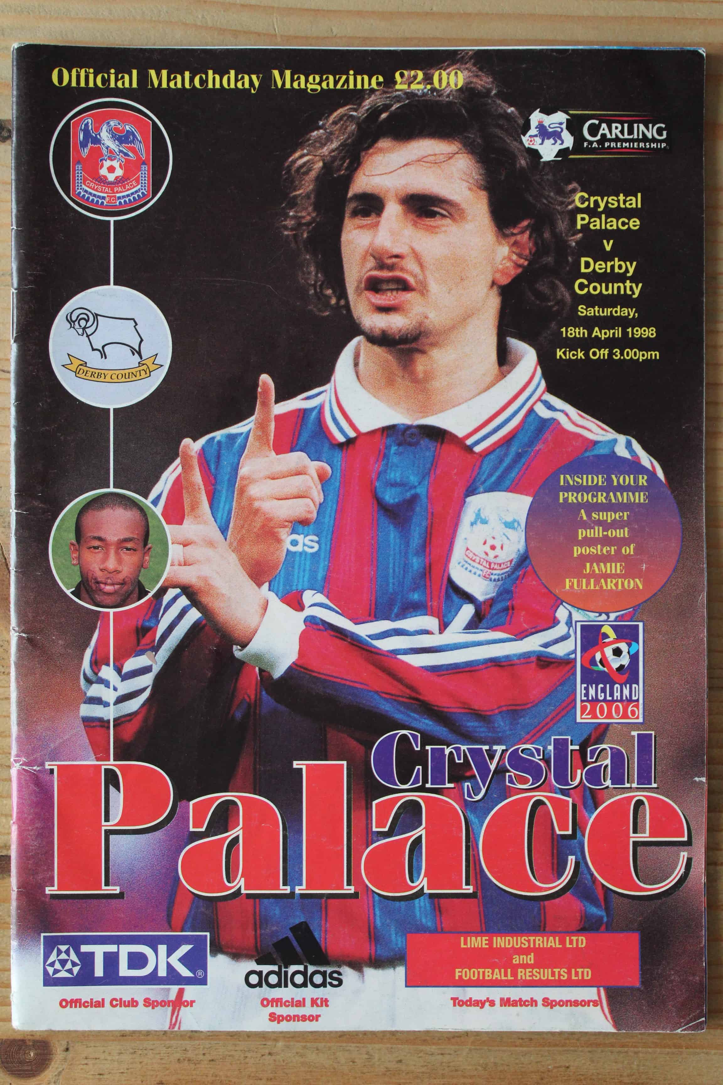 Crystal Palace FC v Derby County FC