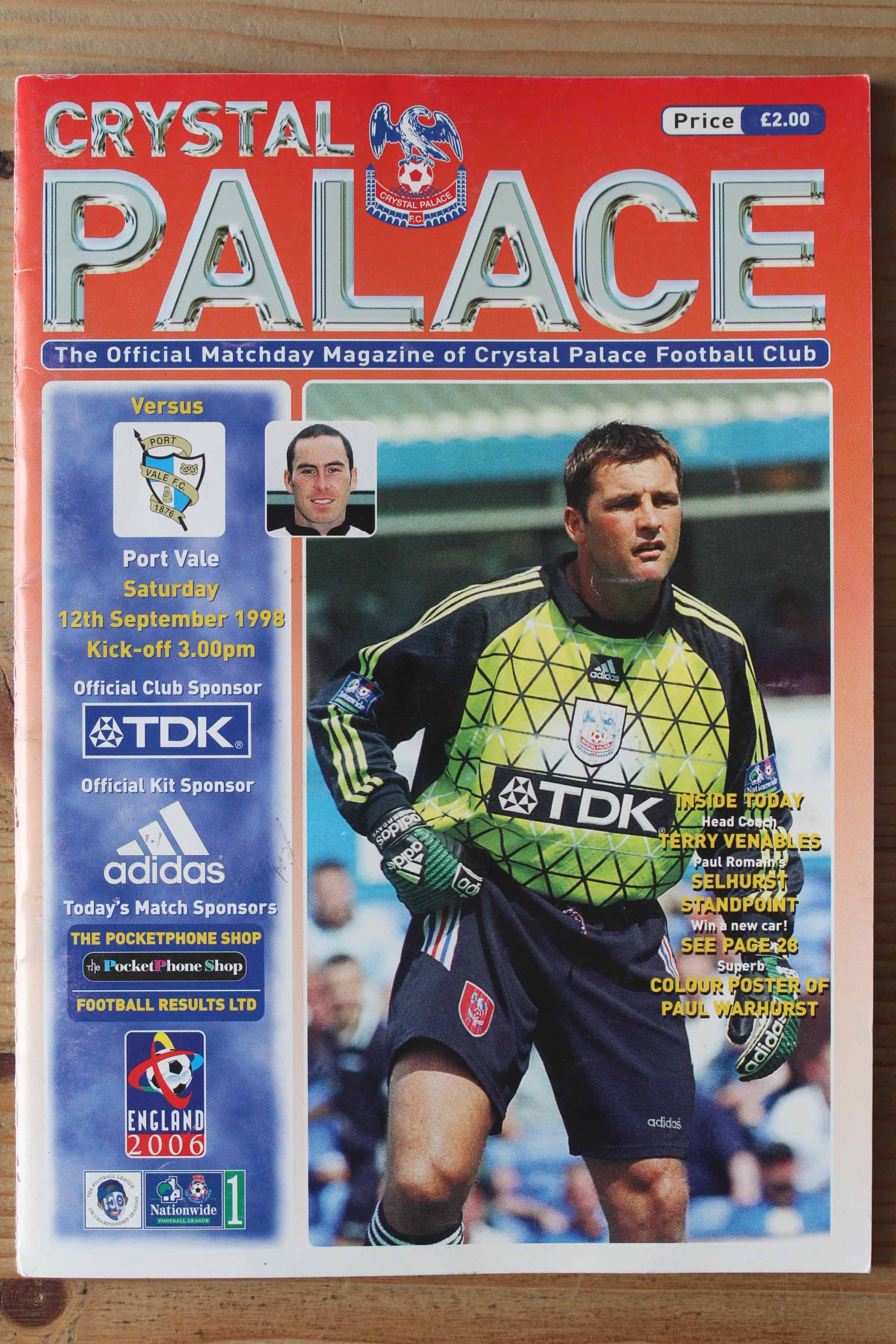 Crystal Palace FC v Port Vale FC
