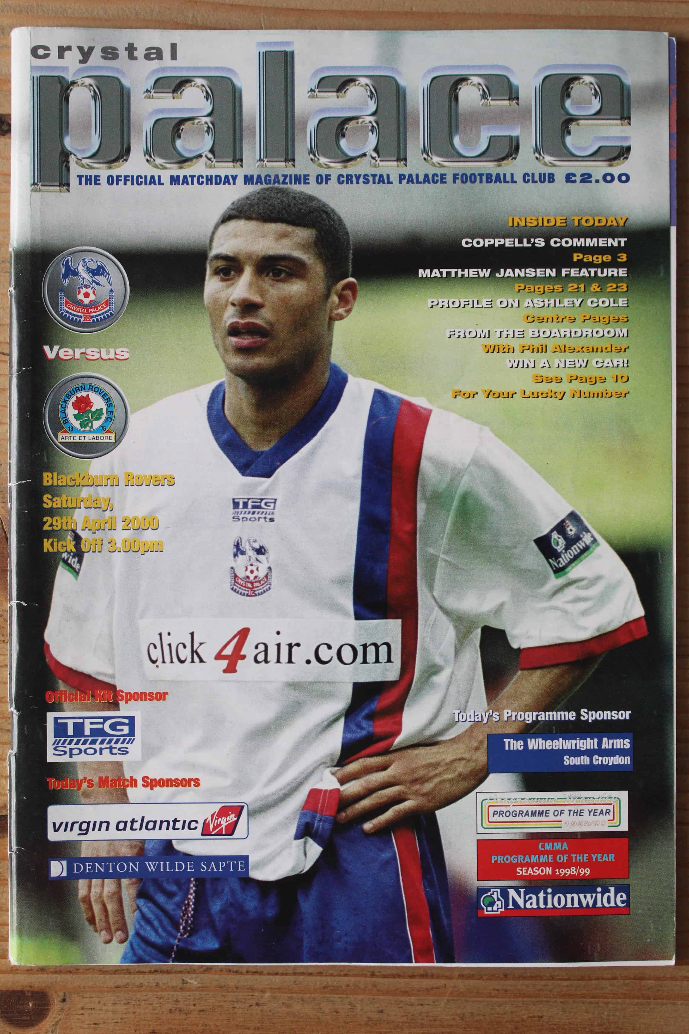 Crystal Palace FC v Blackburn Rovers FC