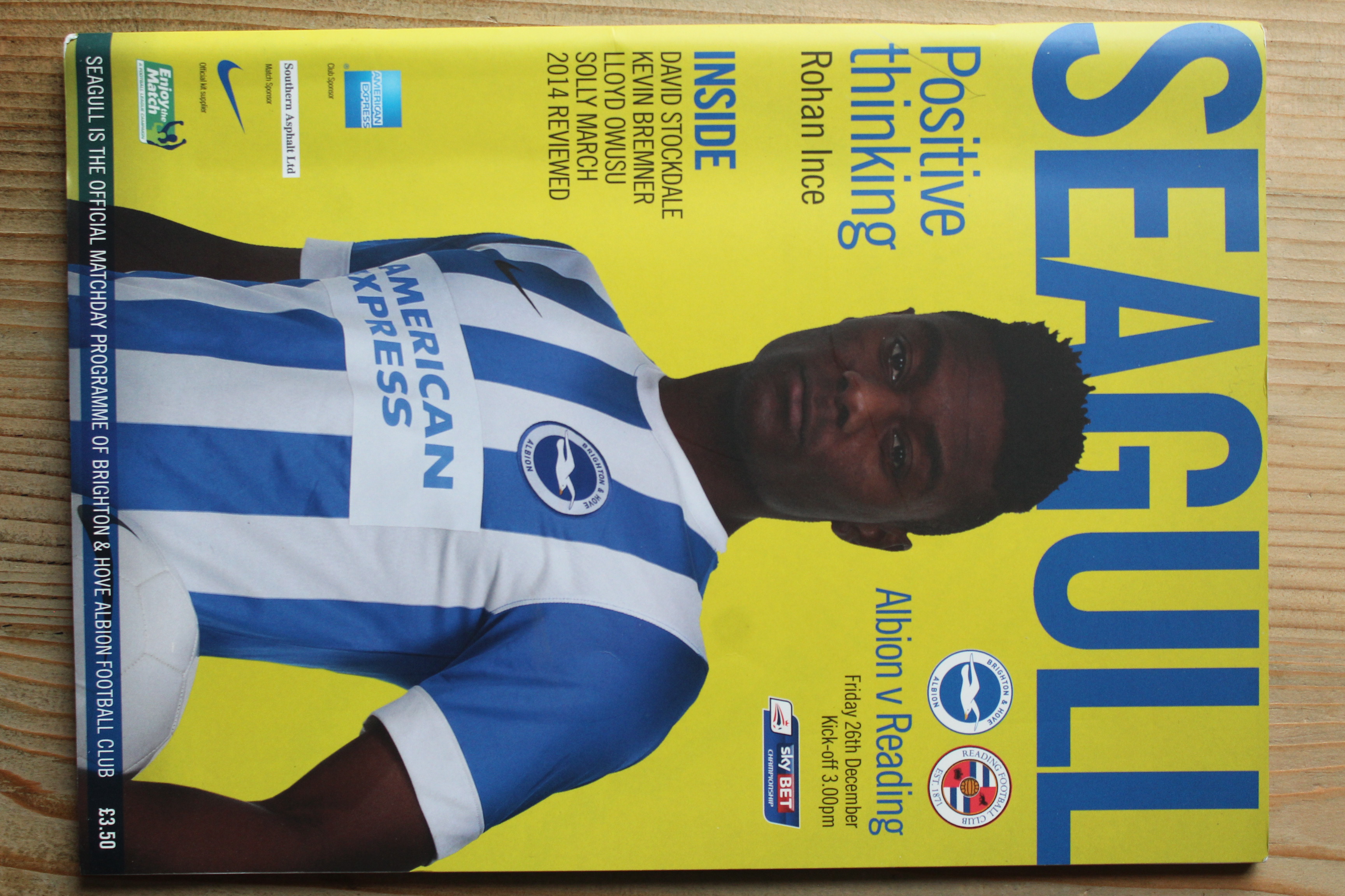 Brighton & Hove Albion FC v Reading FC