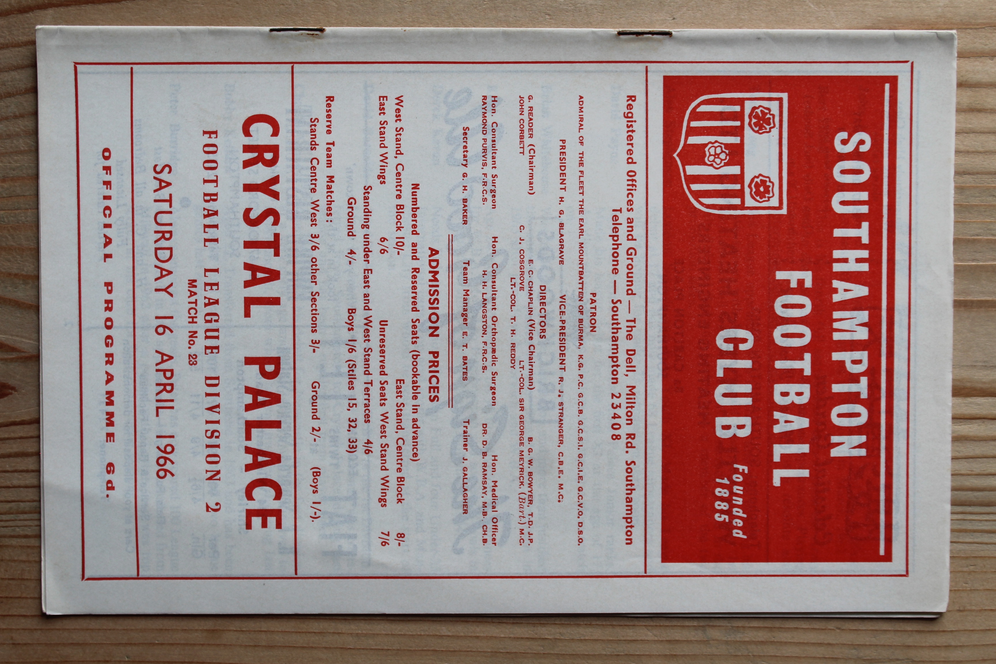 Southampton FC v Crystal Palace FC