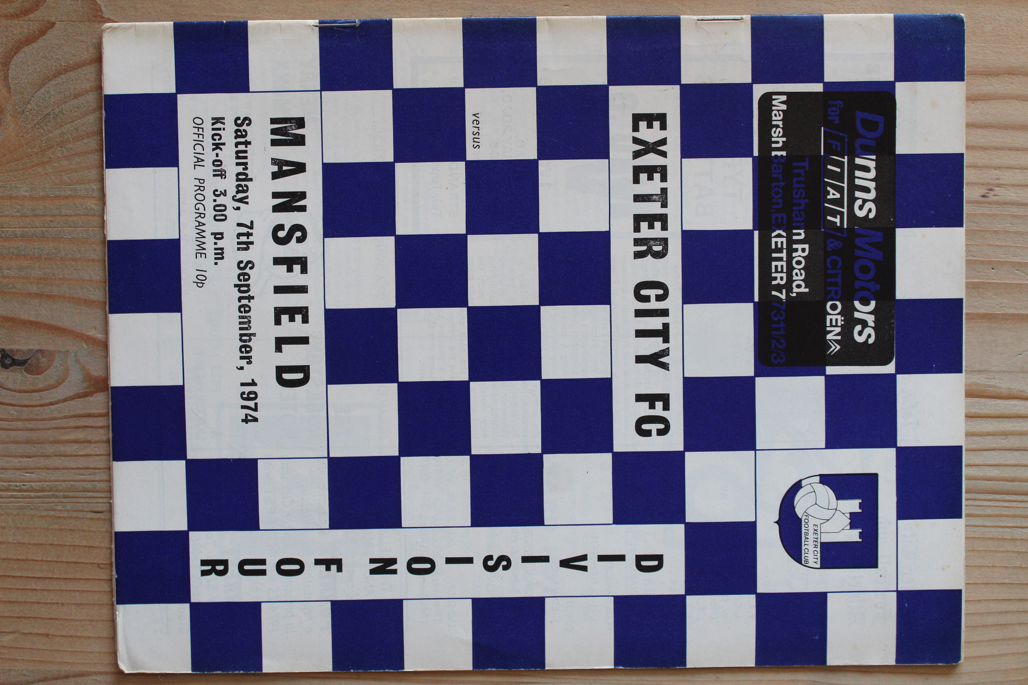 Exeter City FC v Mansfield Town FC