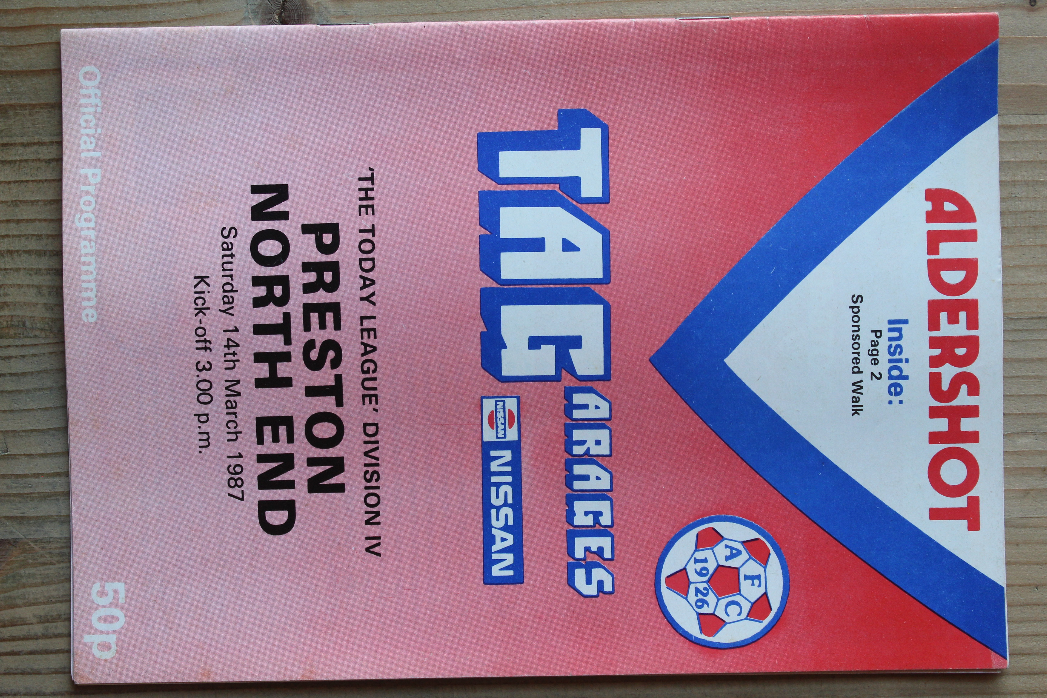 Aldershot F.C v Preston North End FC