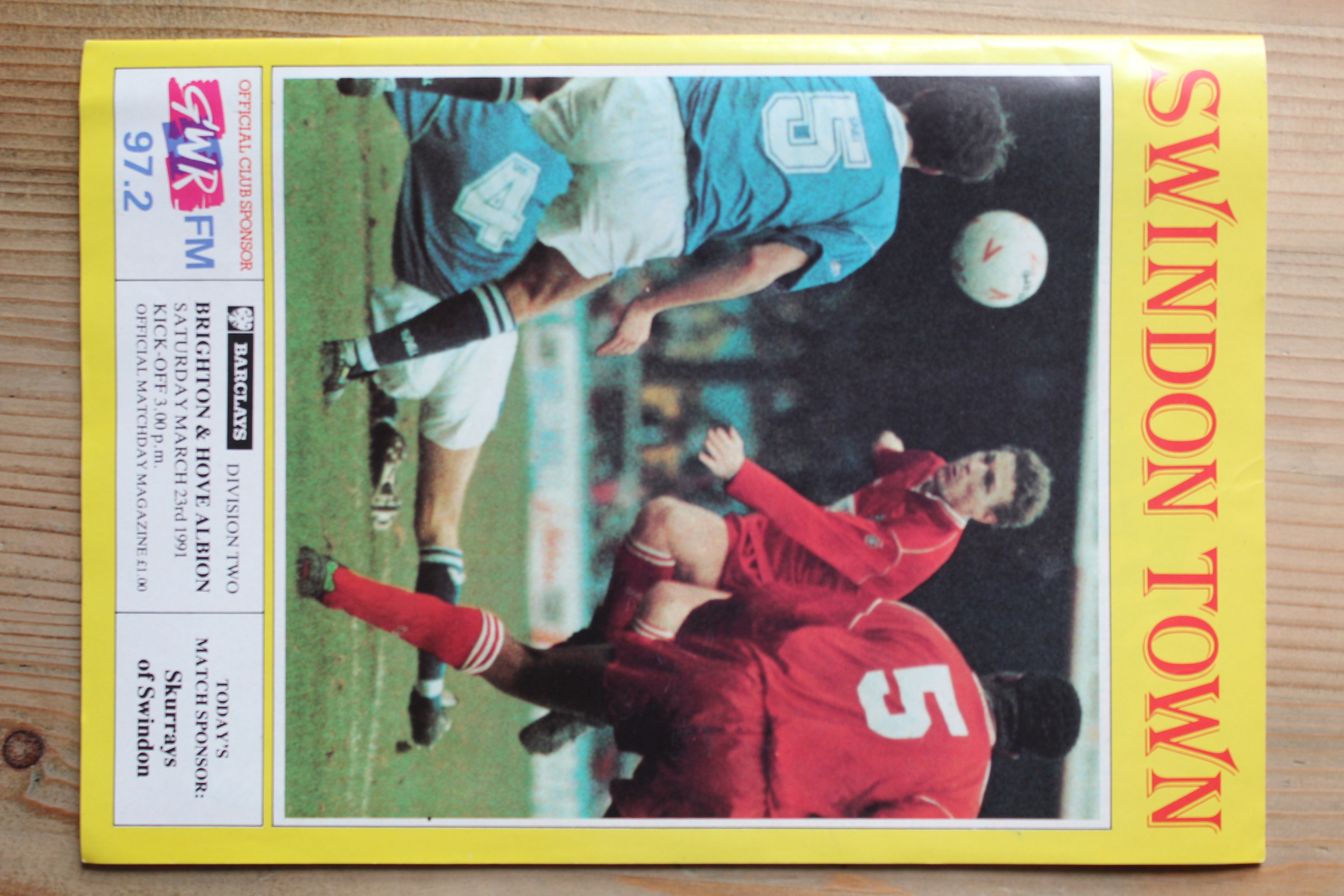 Swindon Town FC v Brighton & Hove Albion FC