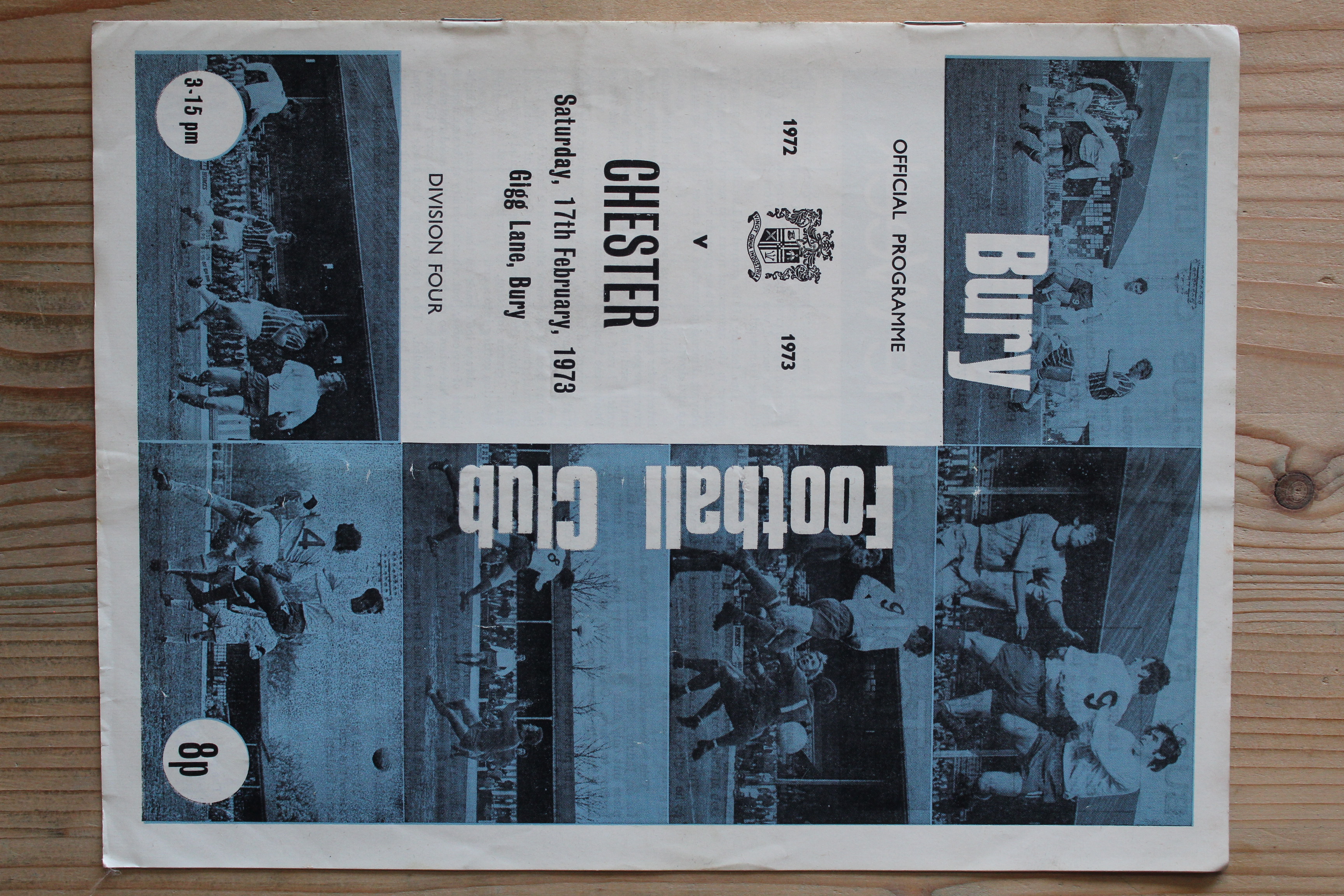 Bury FC v Chester City FC