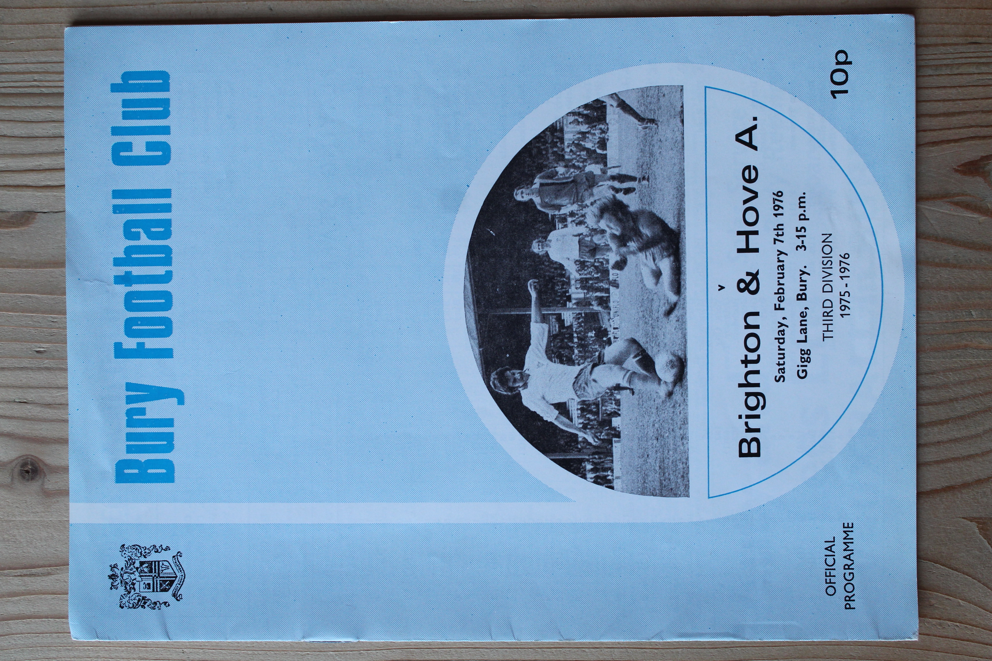 Bury FC v Brighton & Hove Albion FC