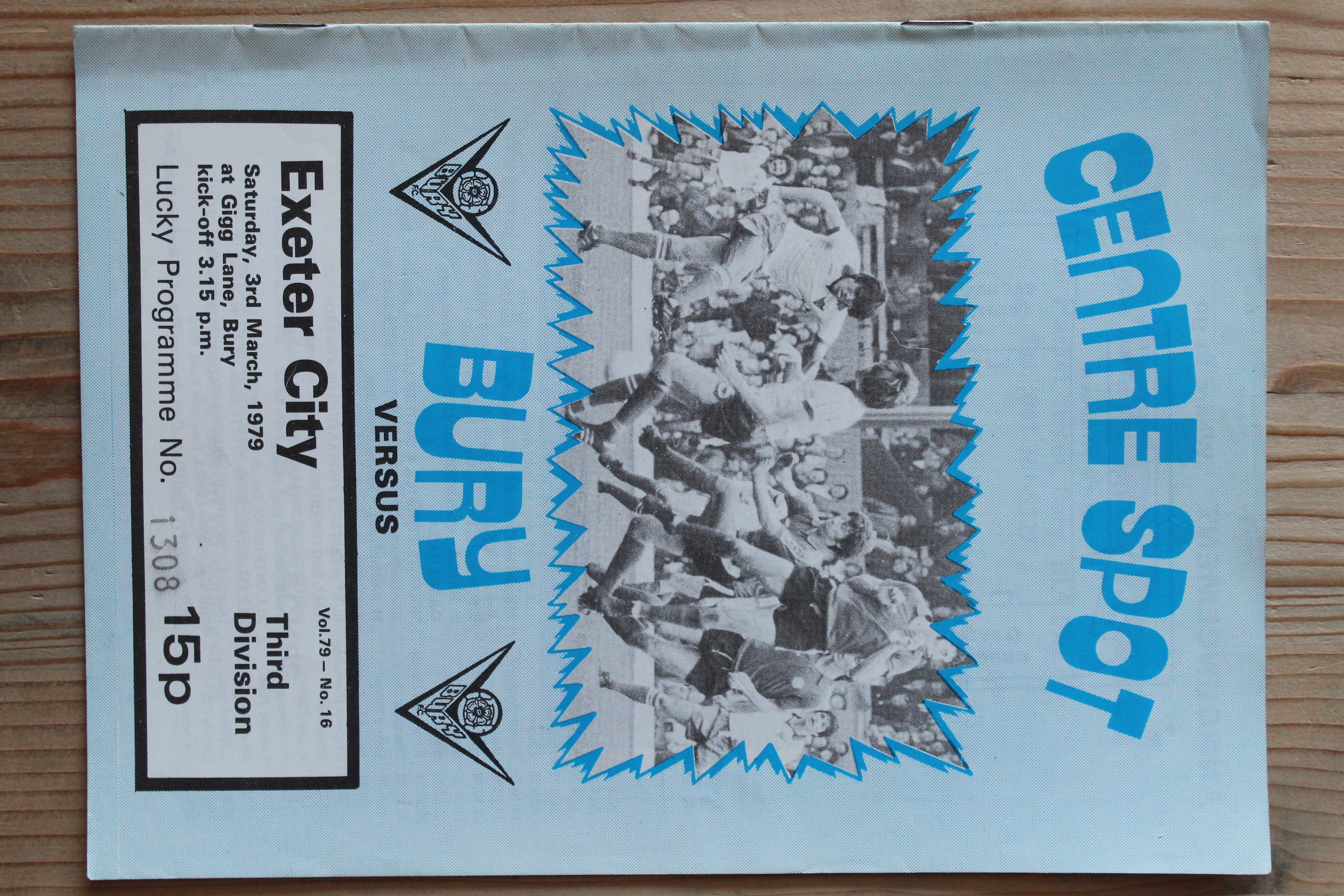 Bury FC v Exeter City FC