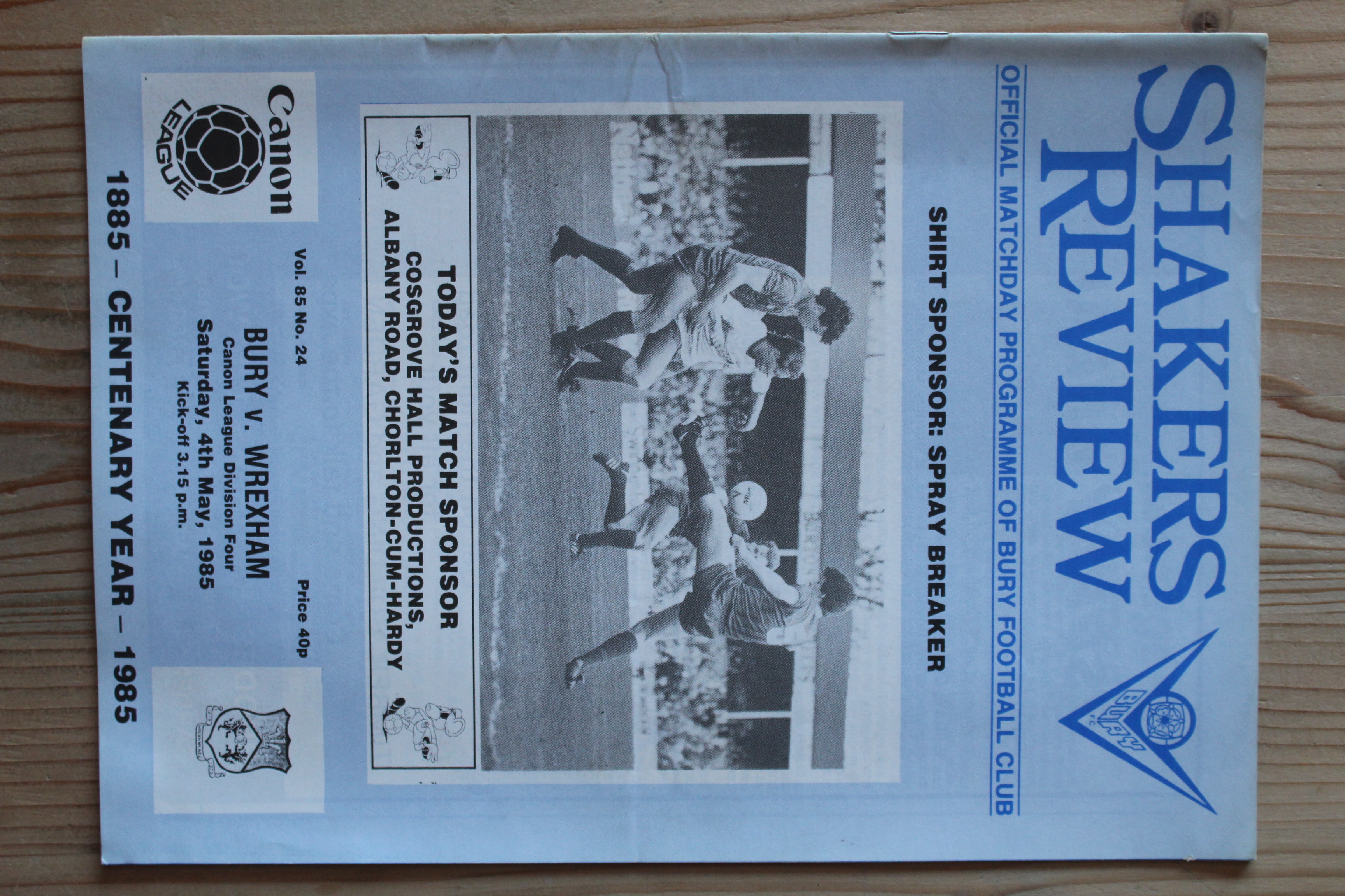 Bury FC v Wrexham FC