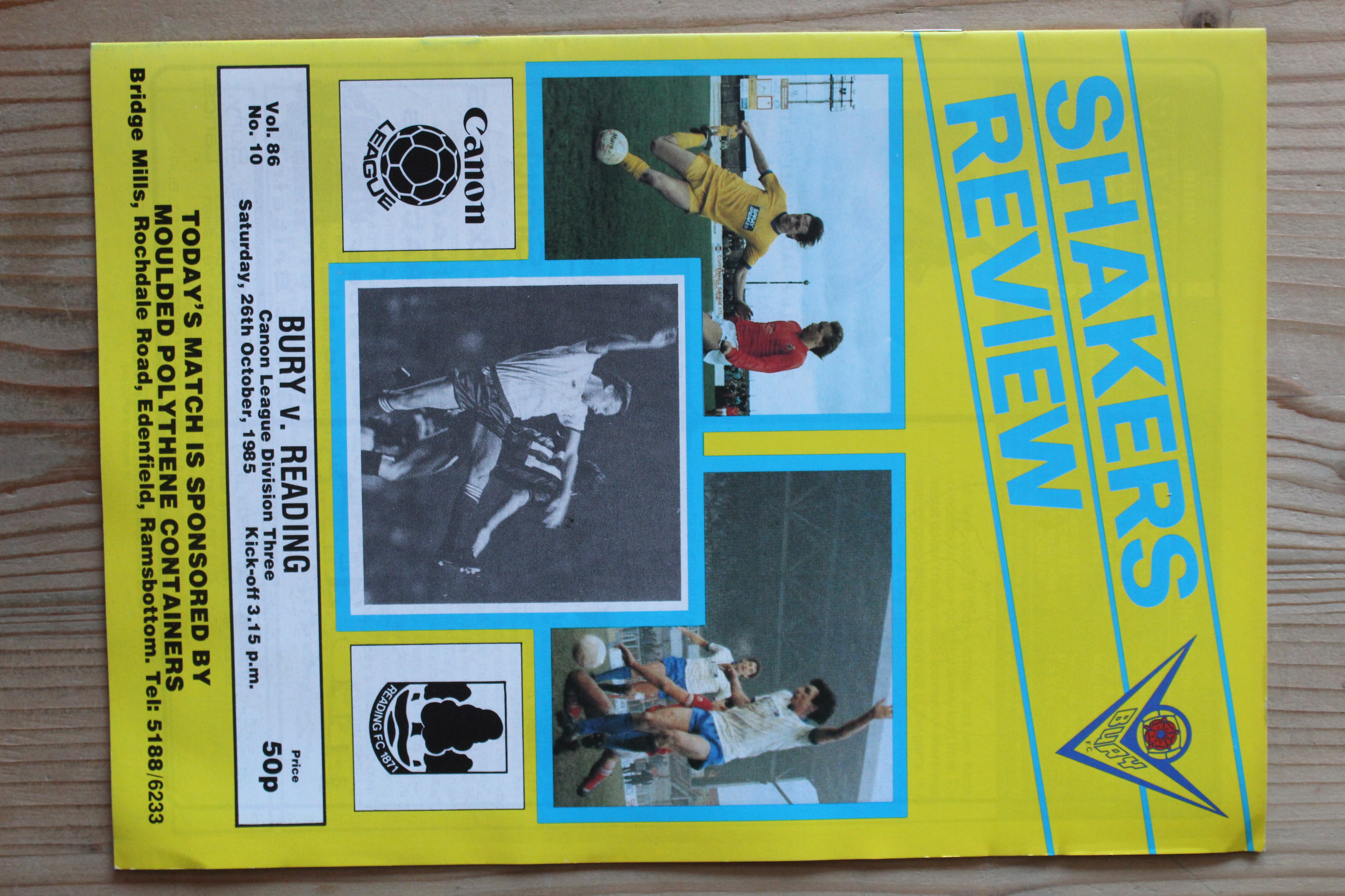 Bury FC v Reading FC