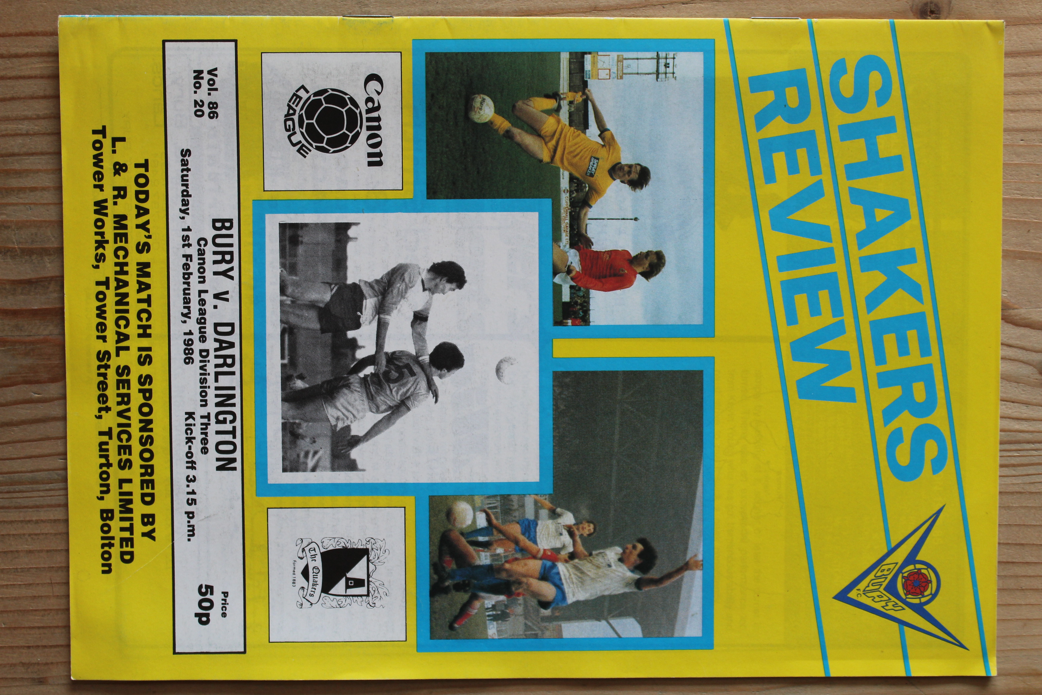 Bury FC v Darlington FC