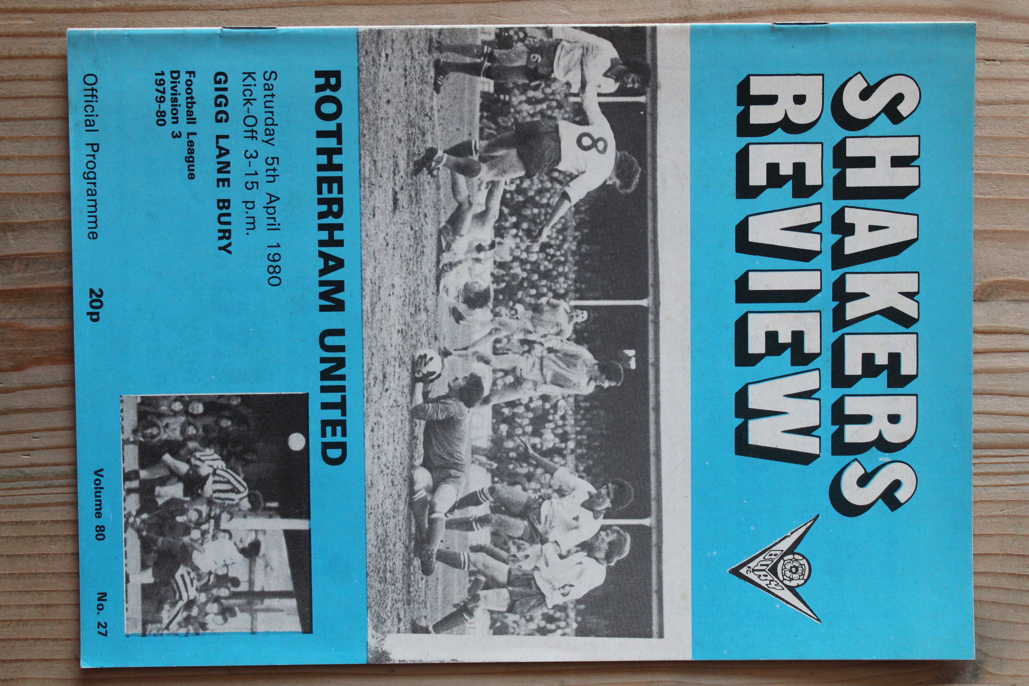 Bury FC v Rotherham United FC