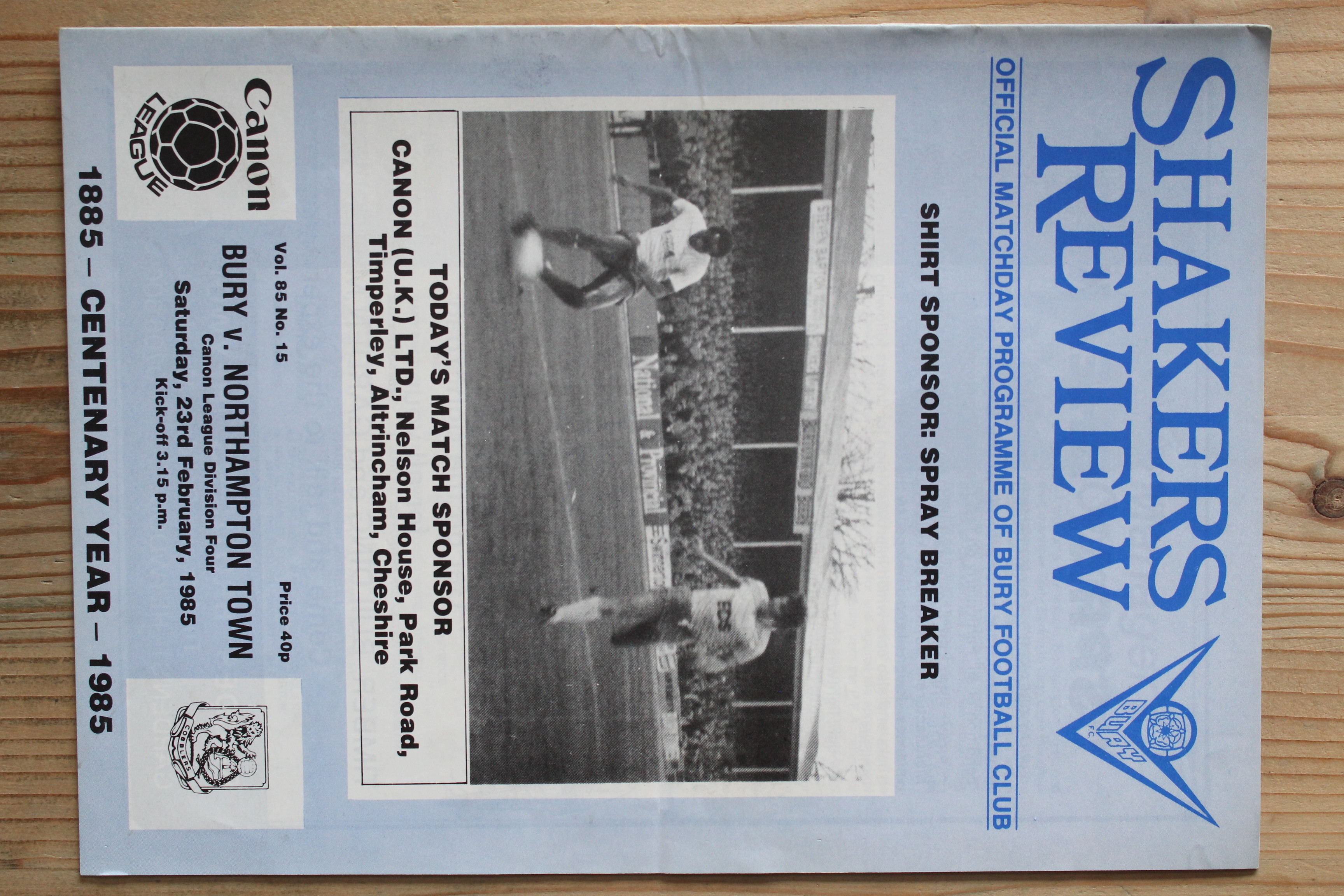 Bury FC v Northampton Town FC