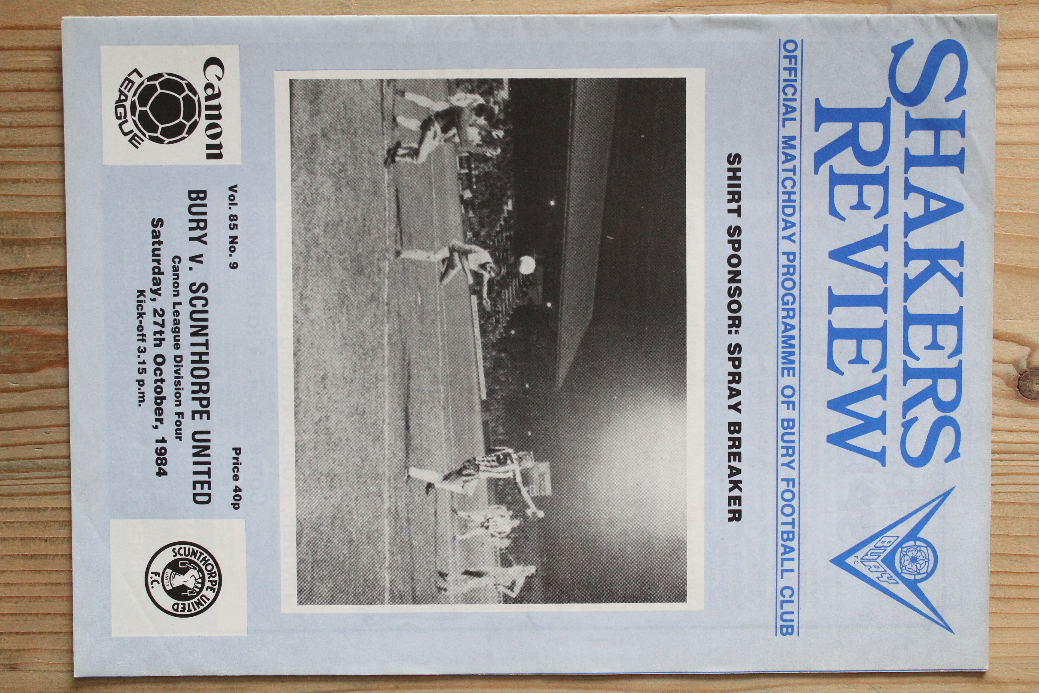 Bury FC v Scunthorpe United FC