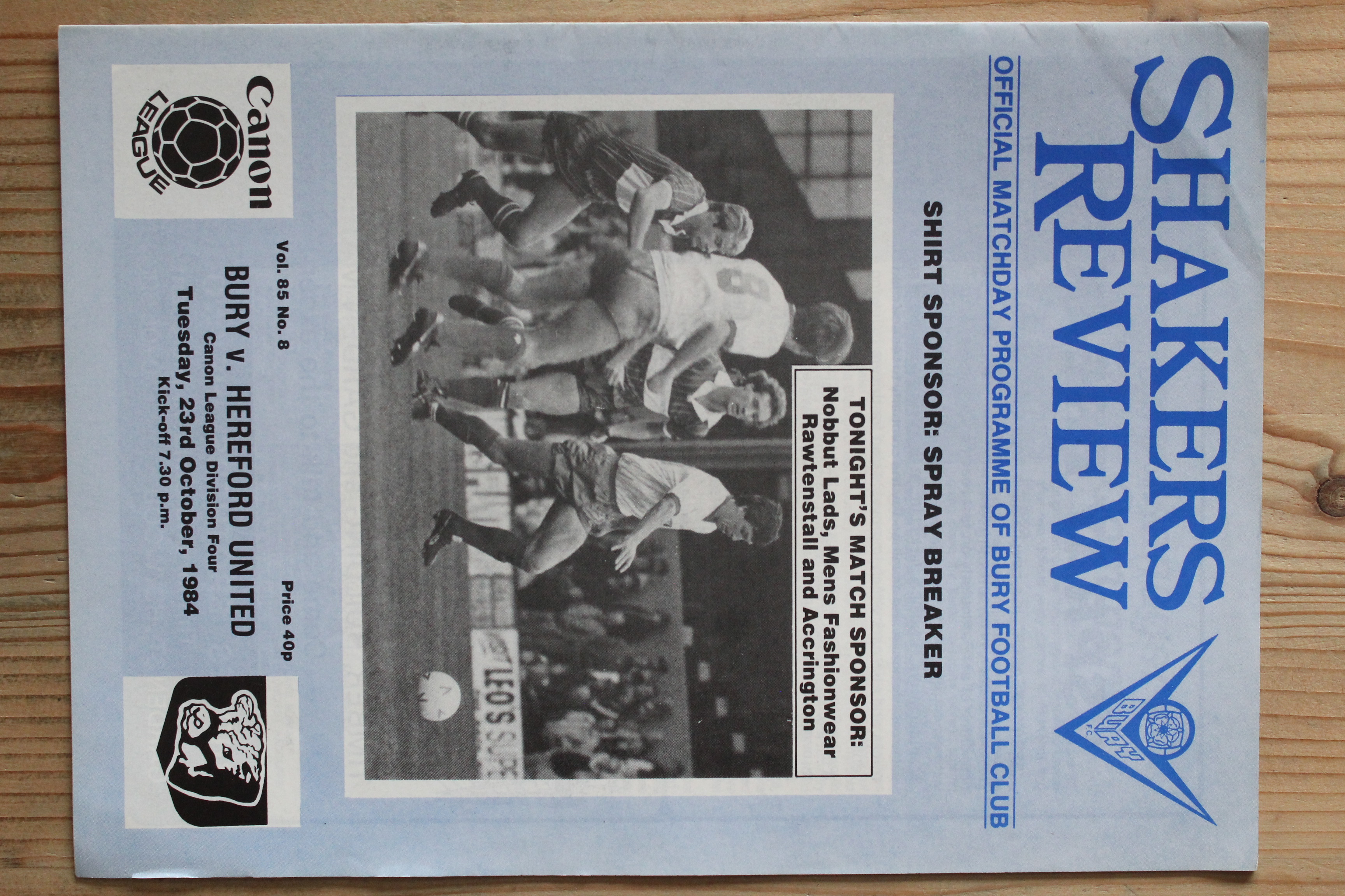Bury FC v Hereford United