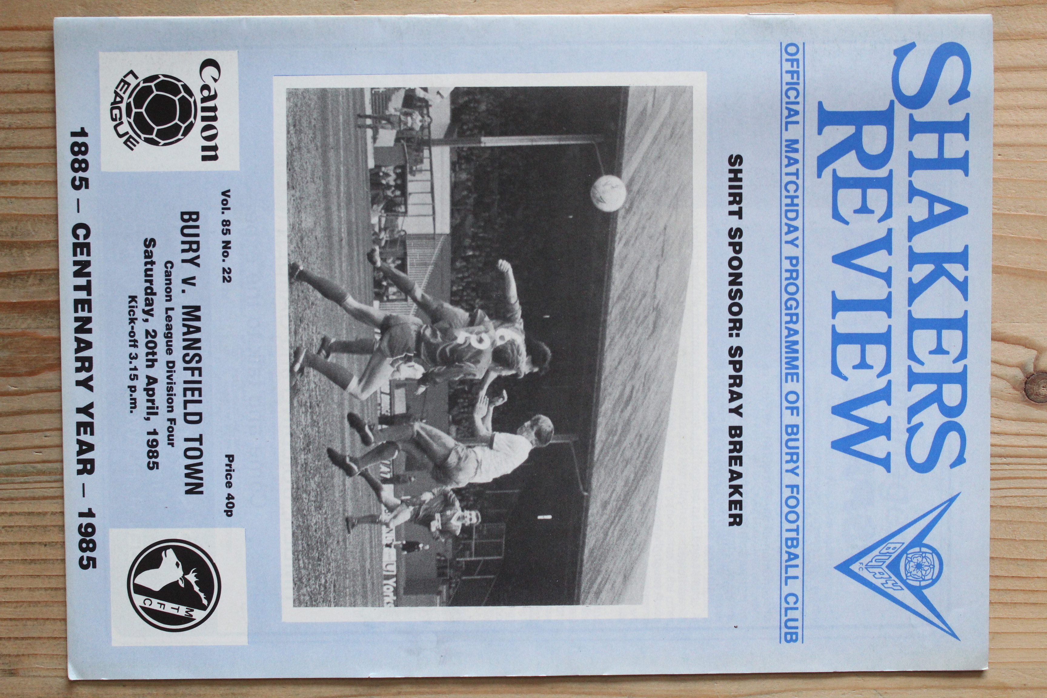 Bury FC v Mansfield Town FC