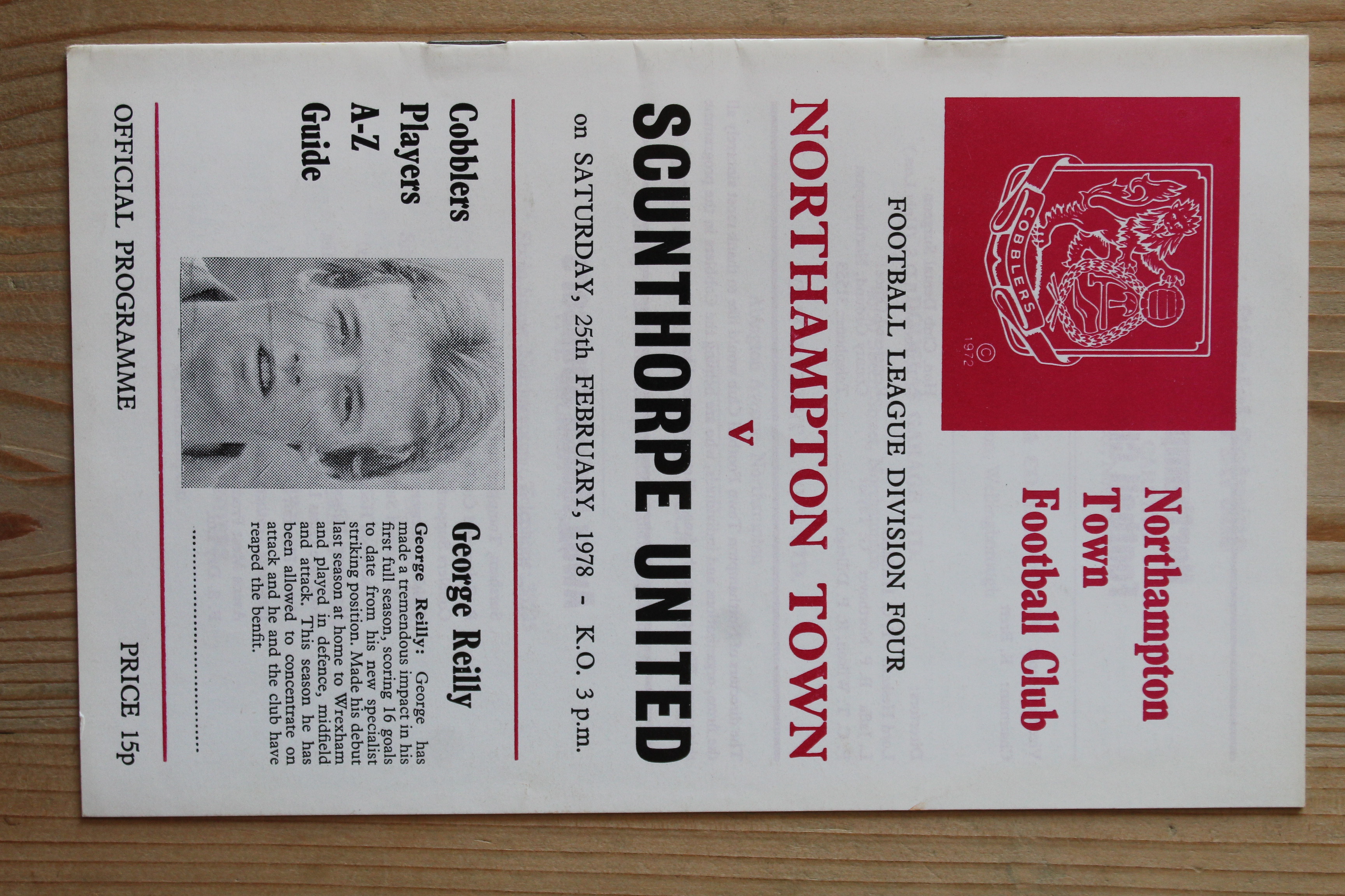 Northampton Town FC v Scunthorpe United FC