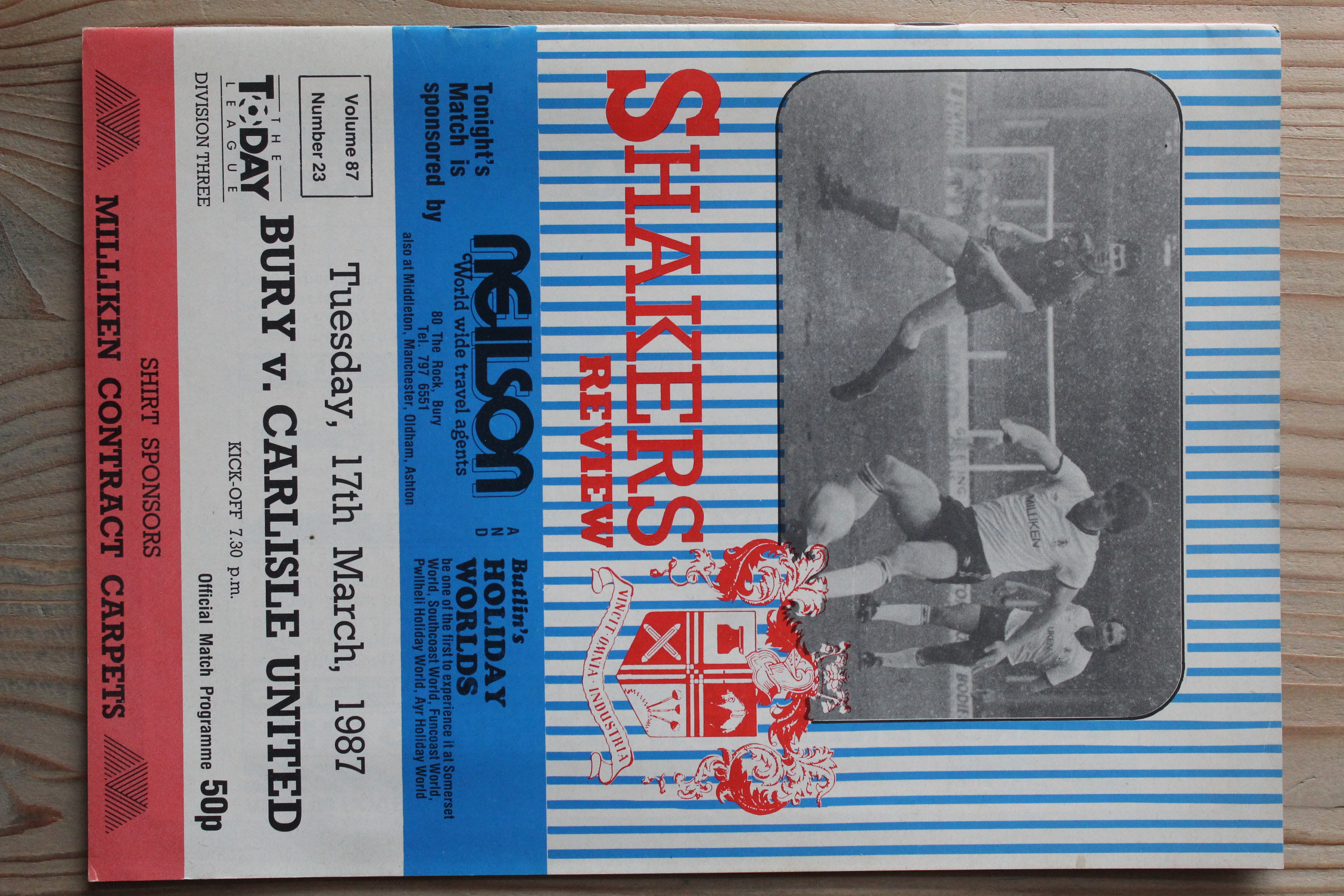 Bury FC v Carlisle United FC