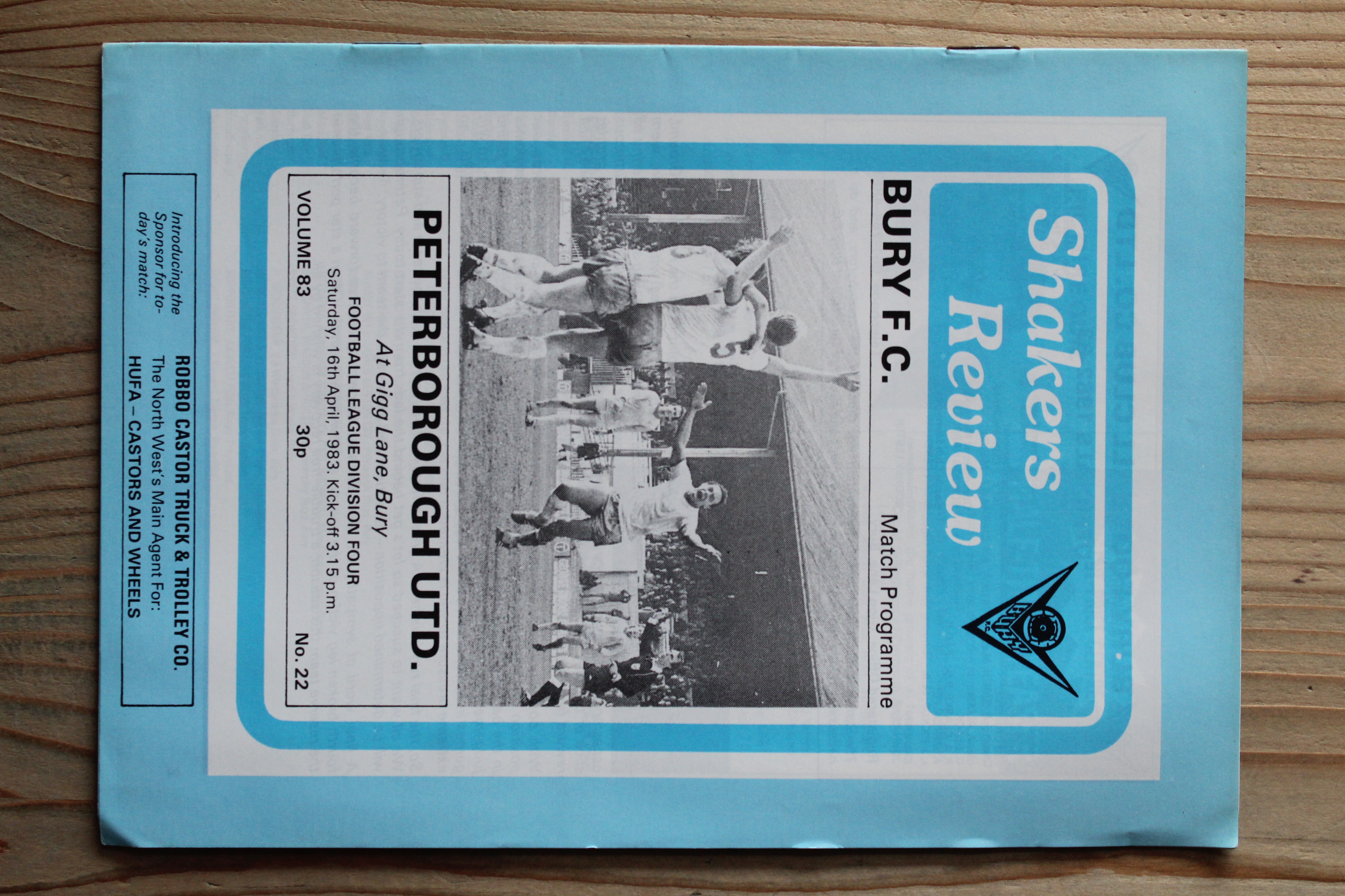 Bury FC v Peterborough United FC