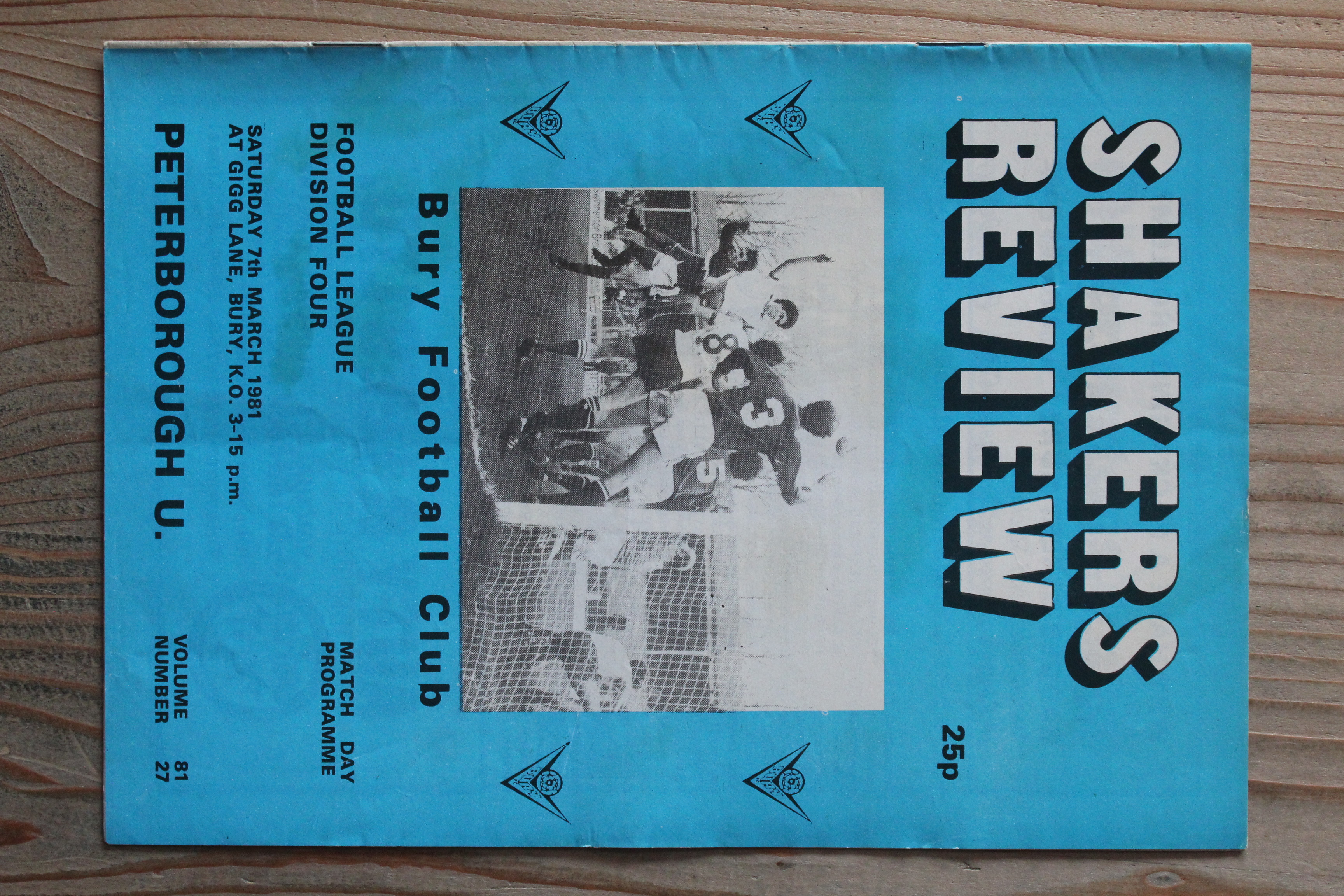 Bury FC v Peterborough United FC