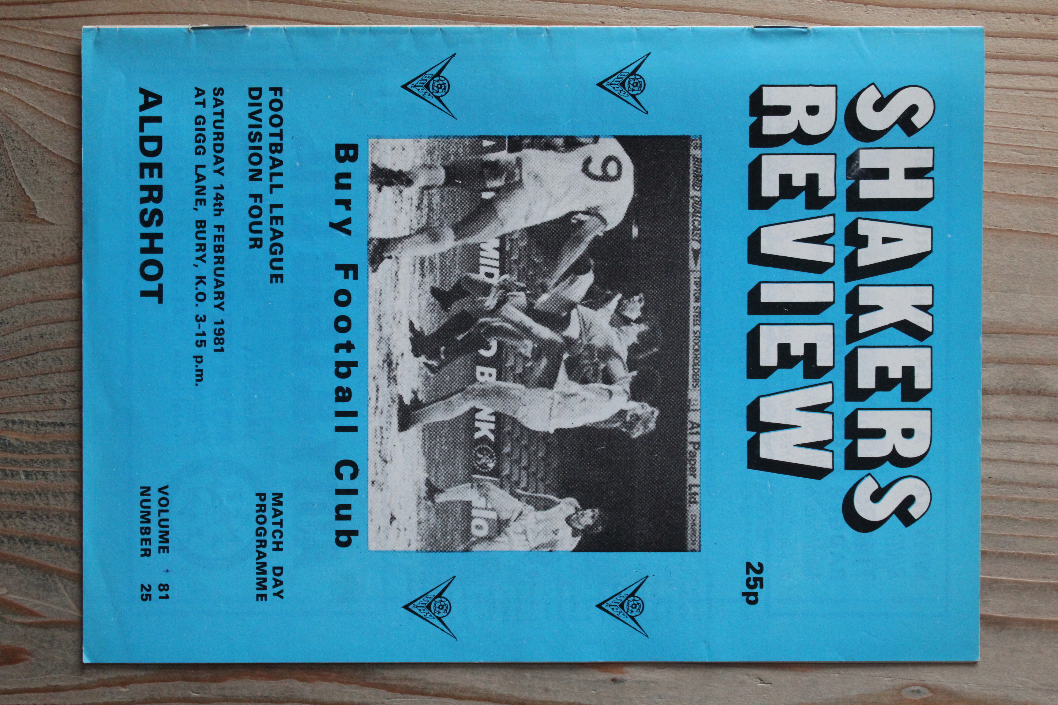 Bury FC v Aldershot F.C