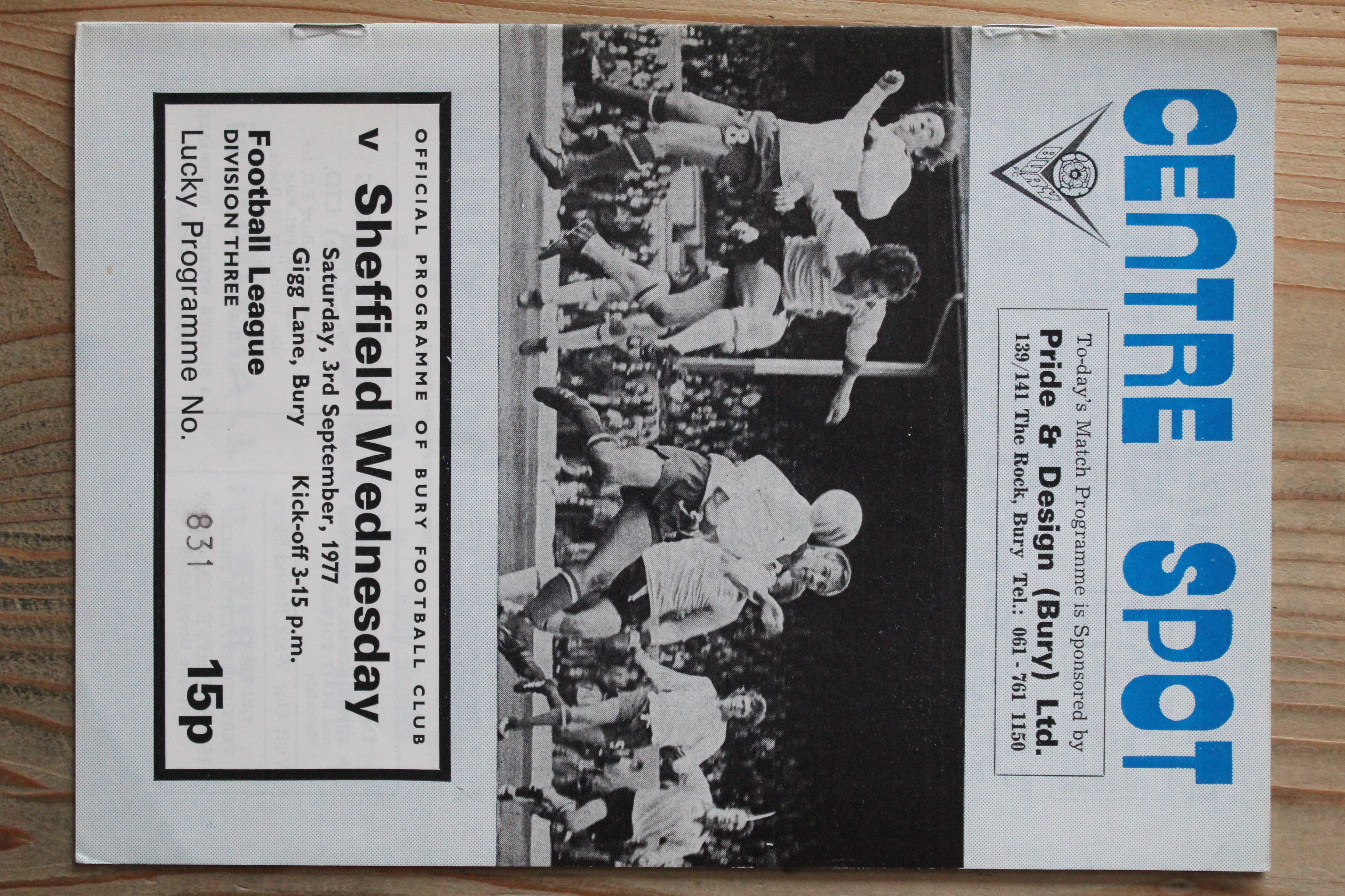 Bury FC v Sheffield Wednesday FC 