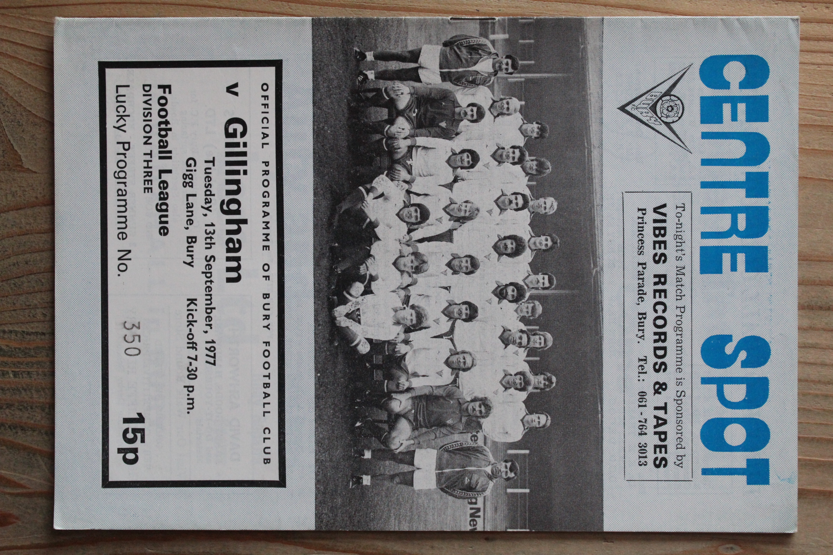 Bury FC v Gillingham FC