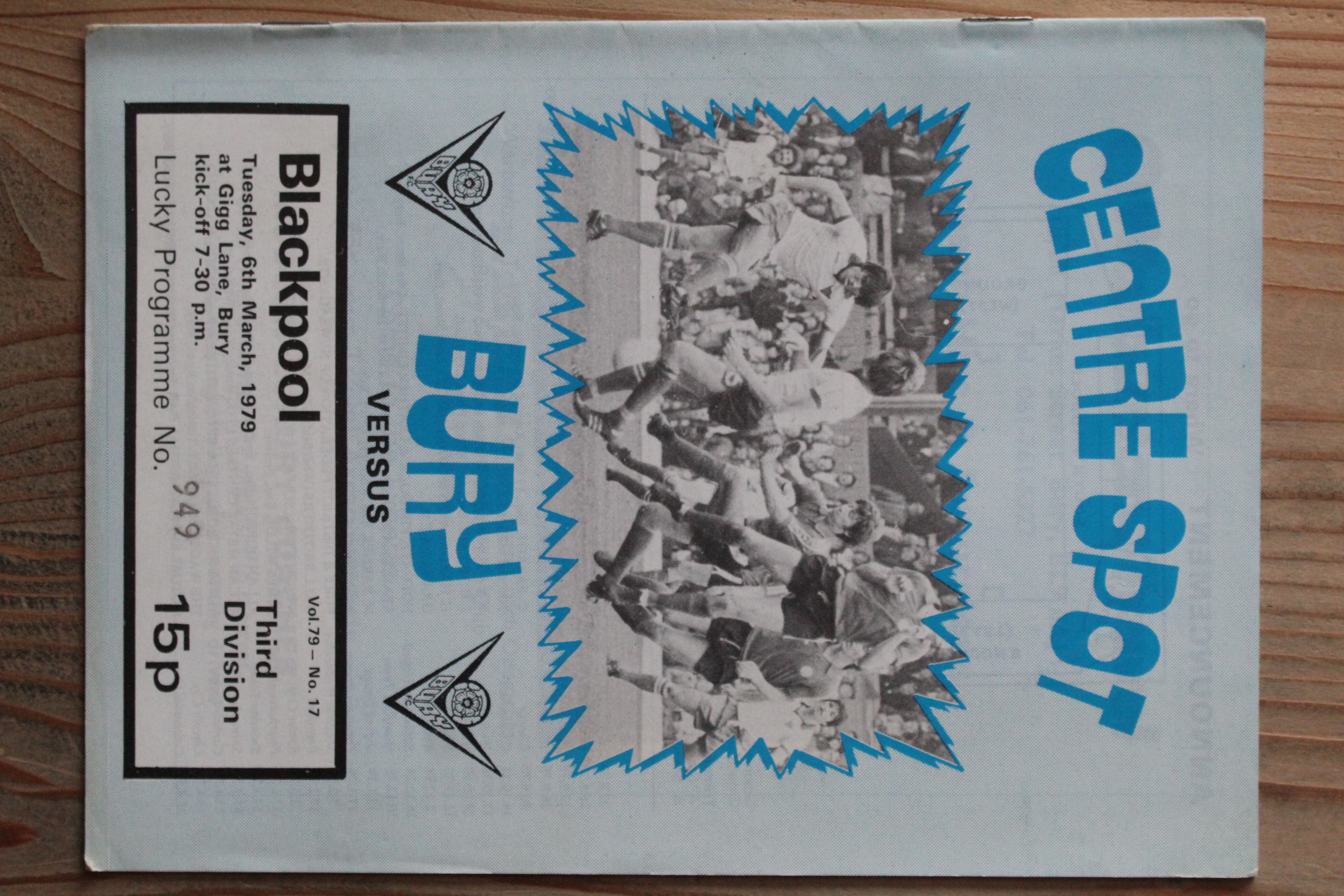 Bury FC v Blackpool FC