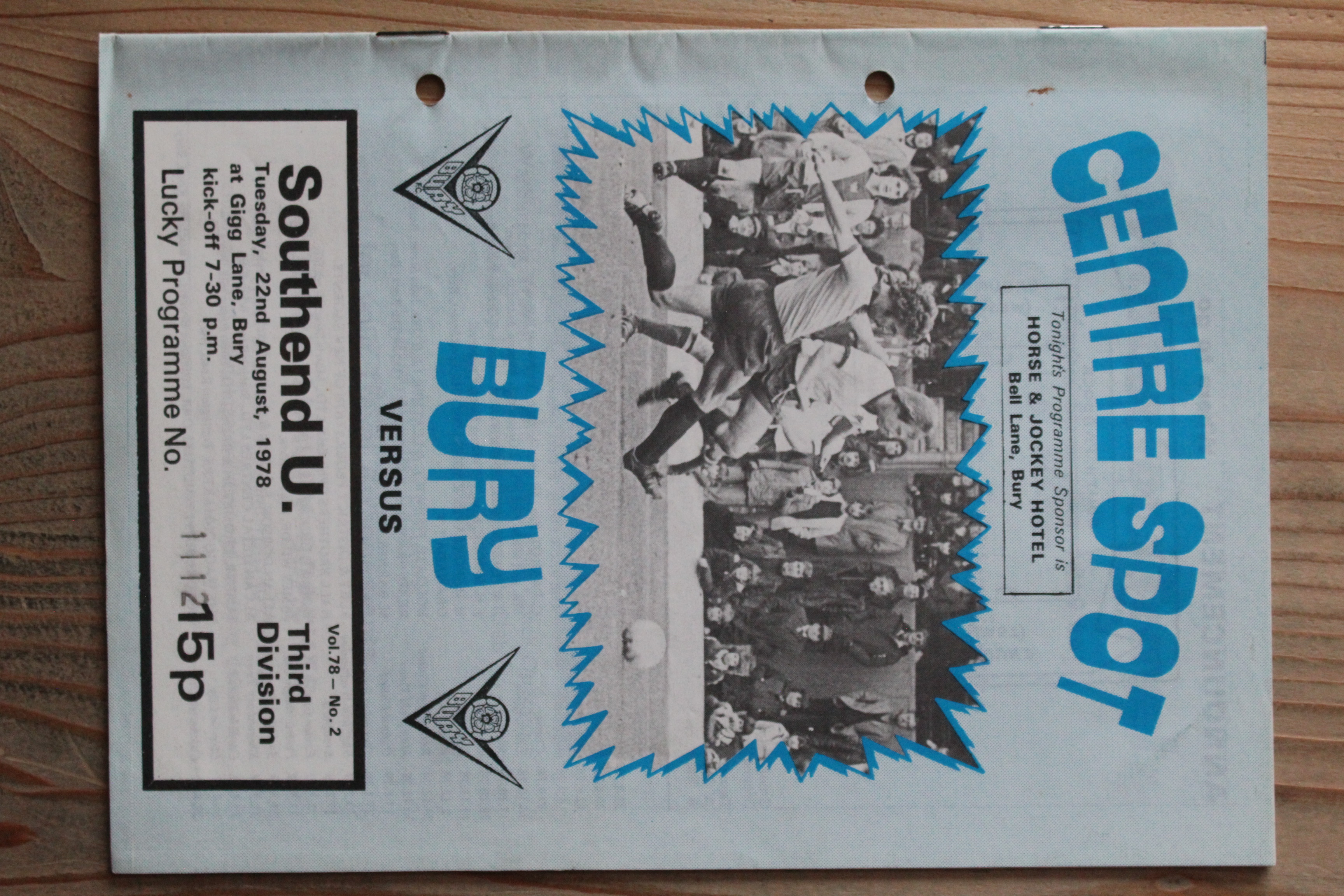 Bury FC v Southend United FC