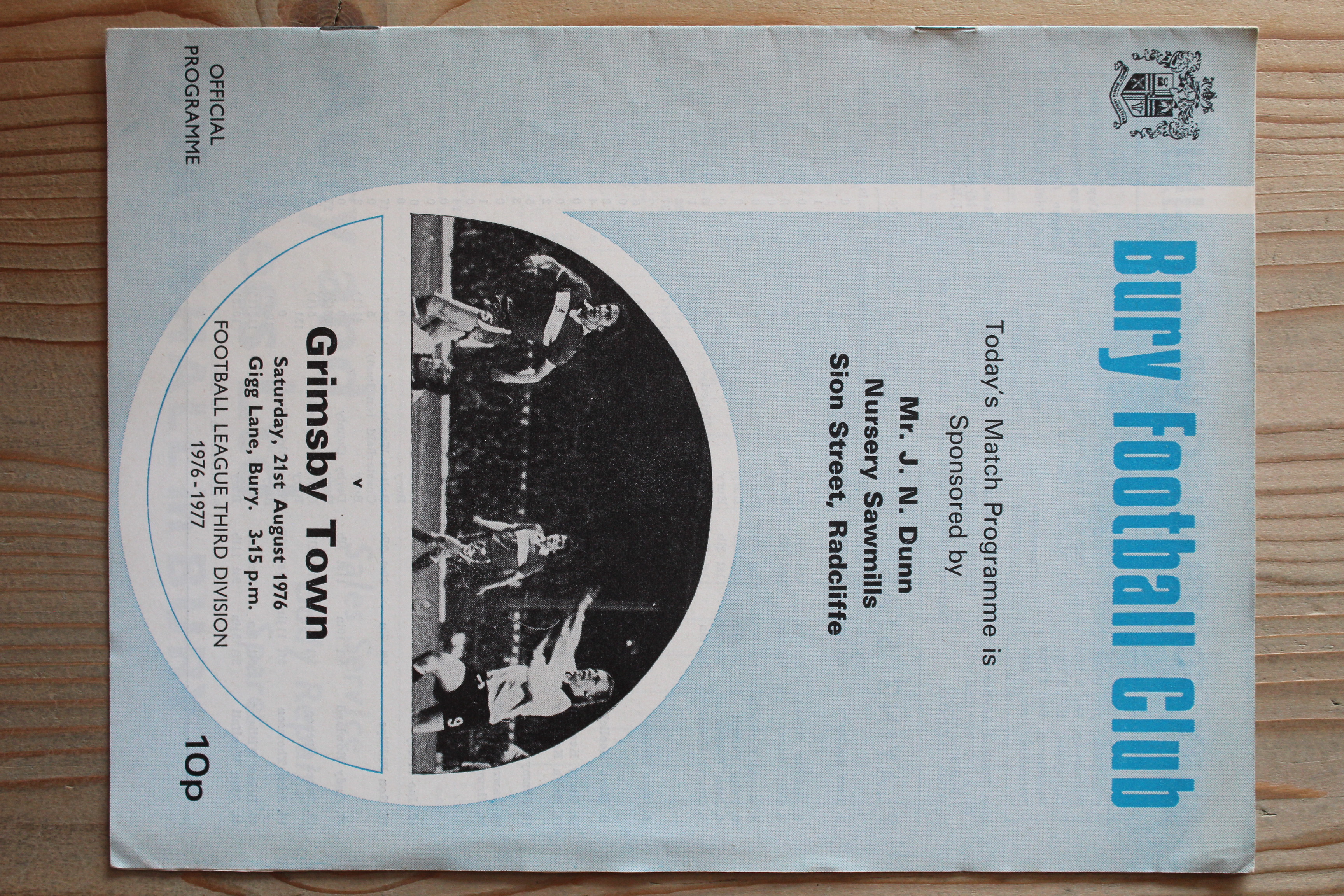 Bury FC v Grimsby Town FC