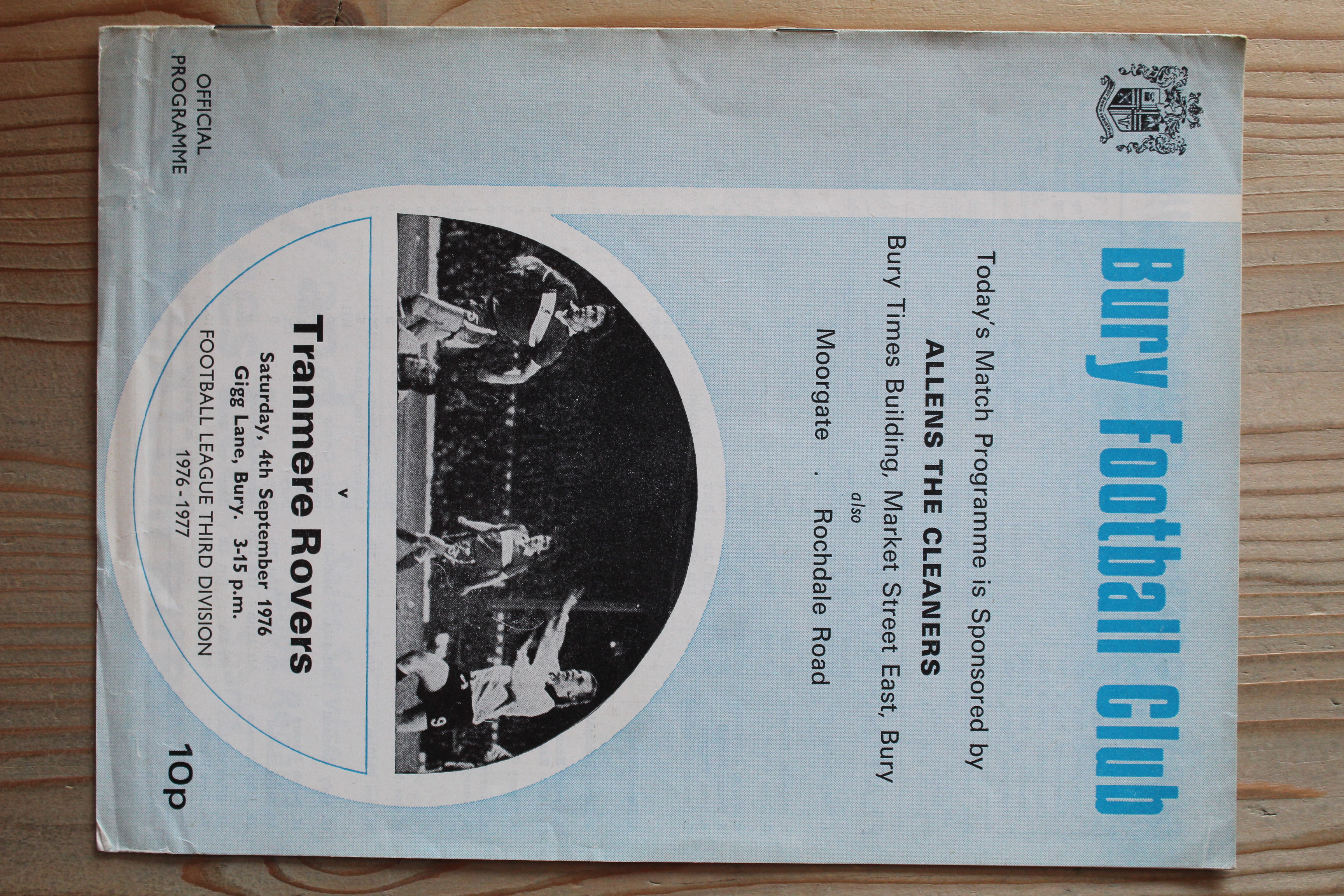 Bury FC v Tranmere Rovers FC