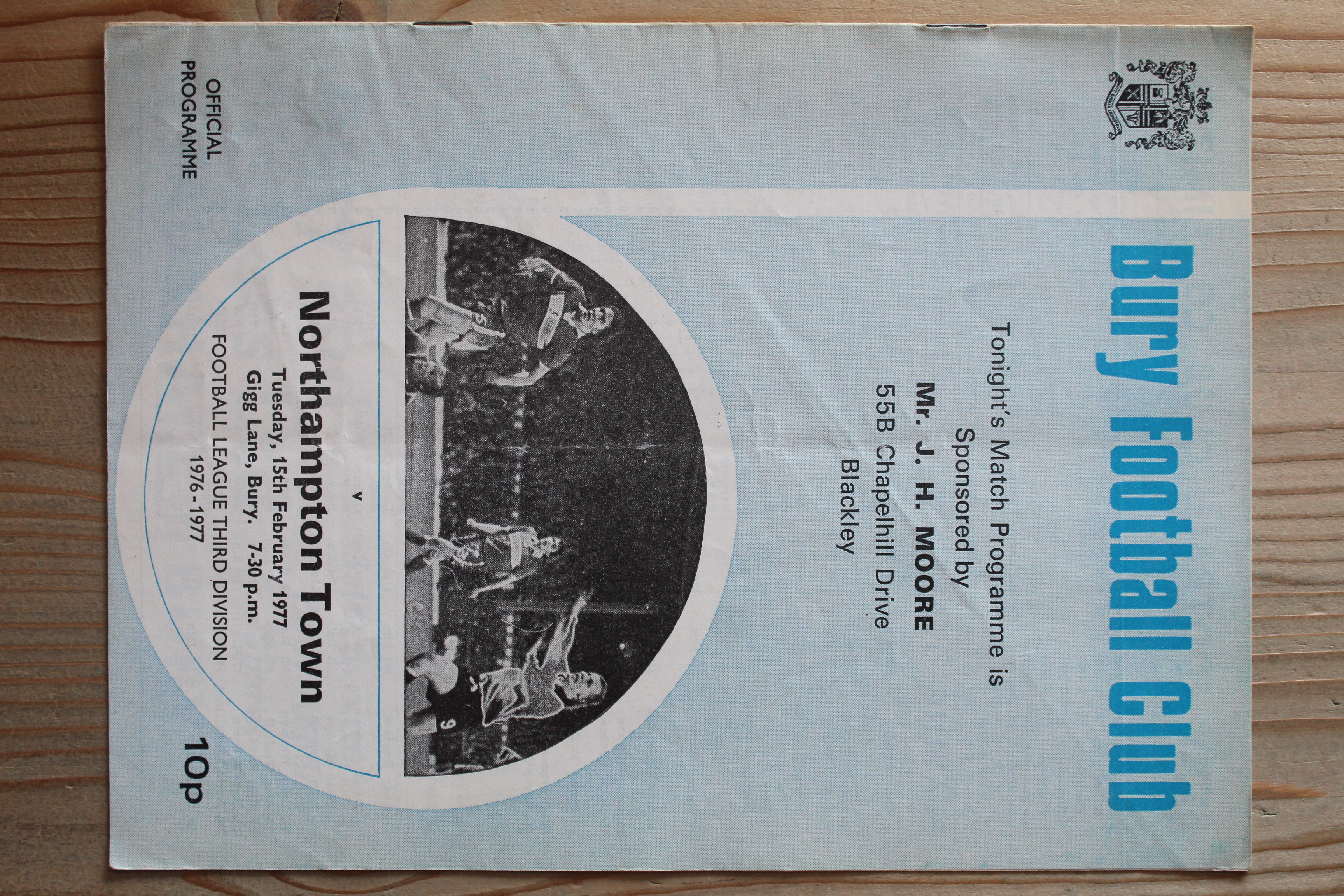 Bury FC v Northampton Town FC