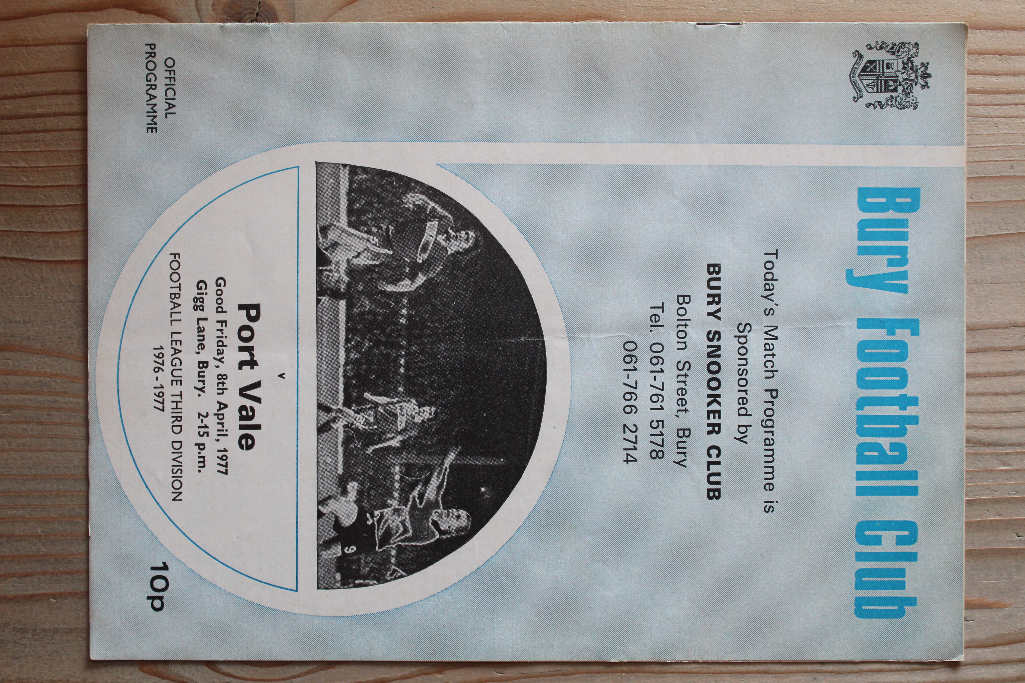 Bury FC v Port Vale FC