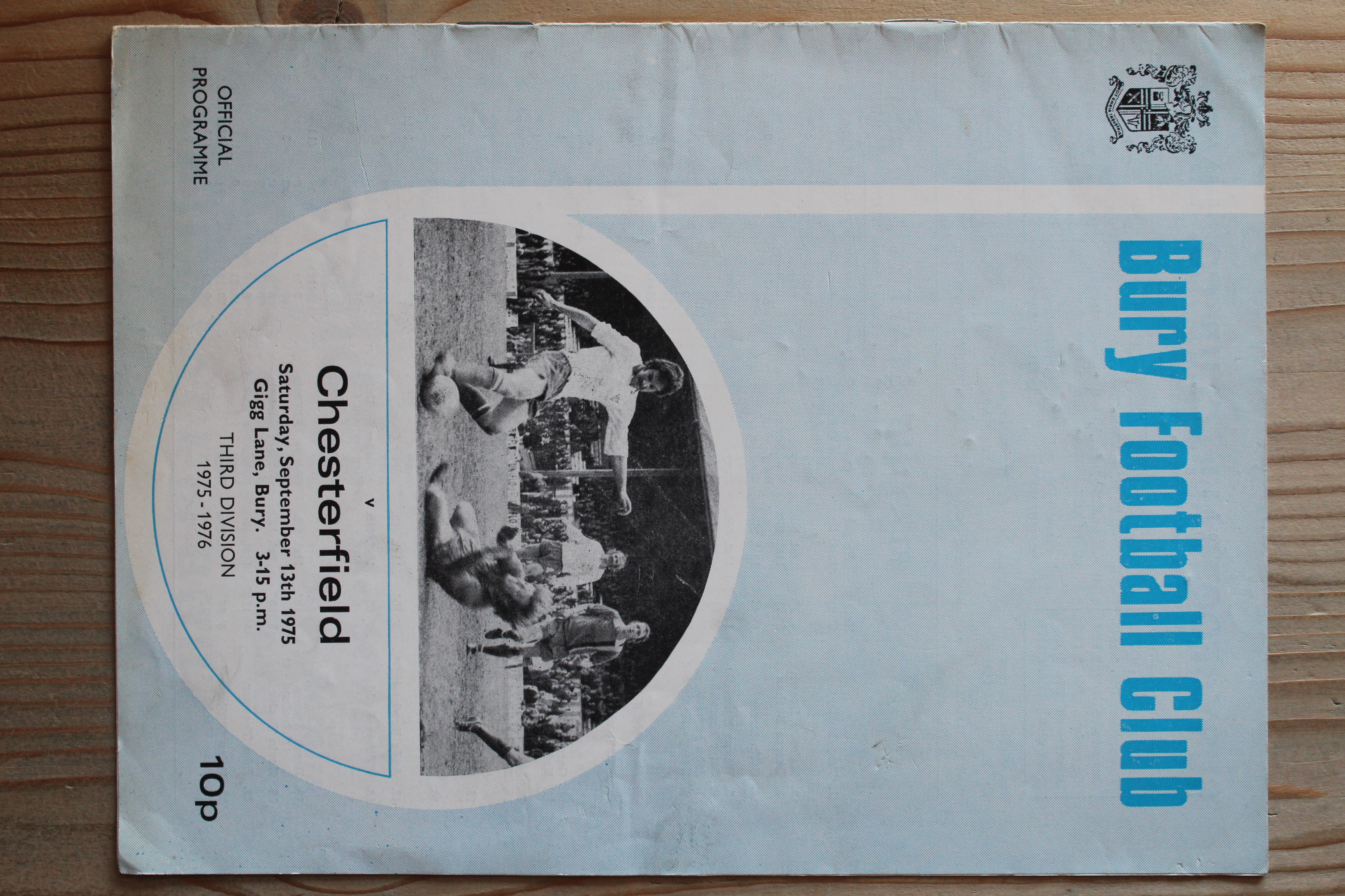 Bury FC v Chesterfield FC