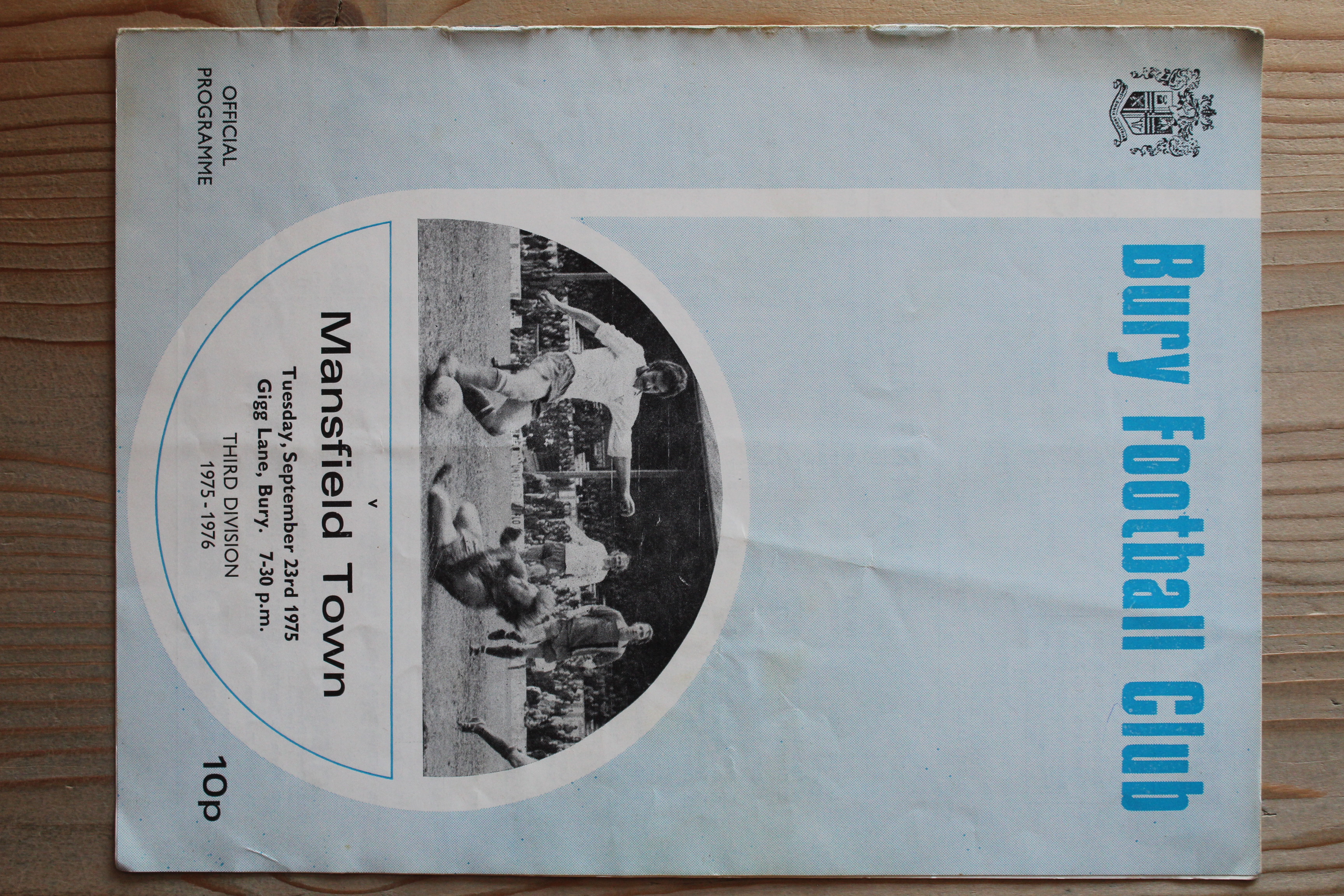 Bury FC v Mansfield Town FC