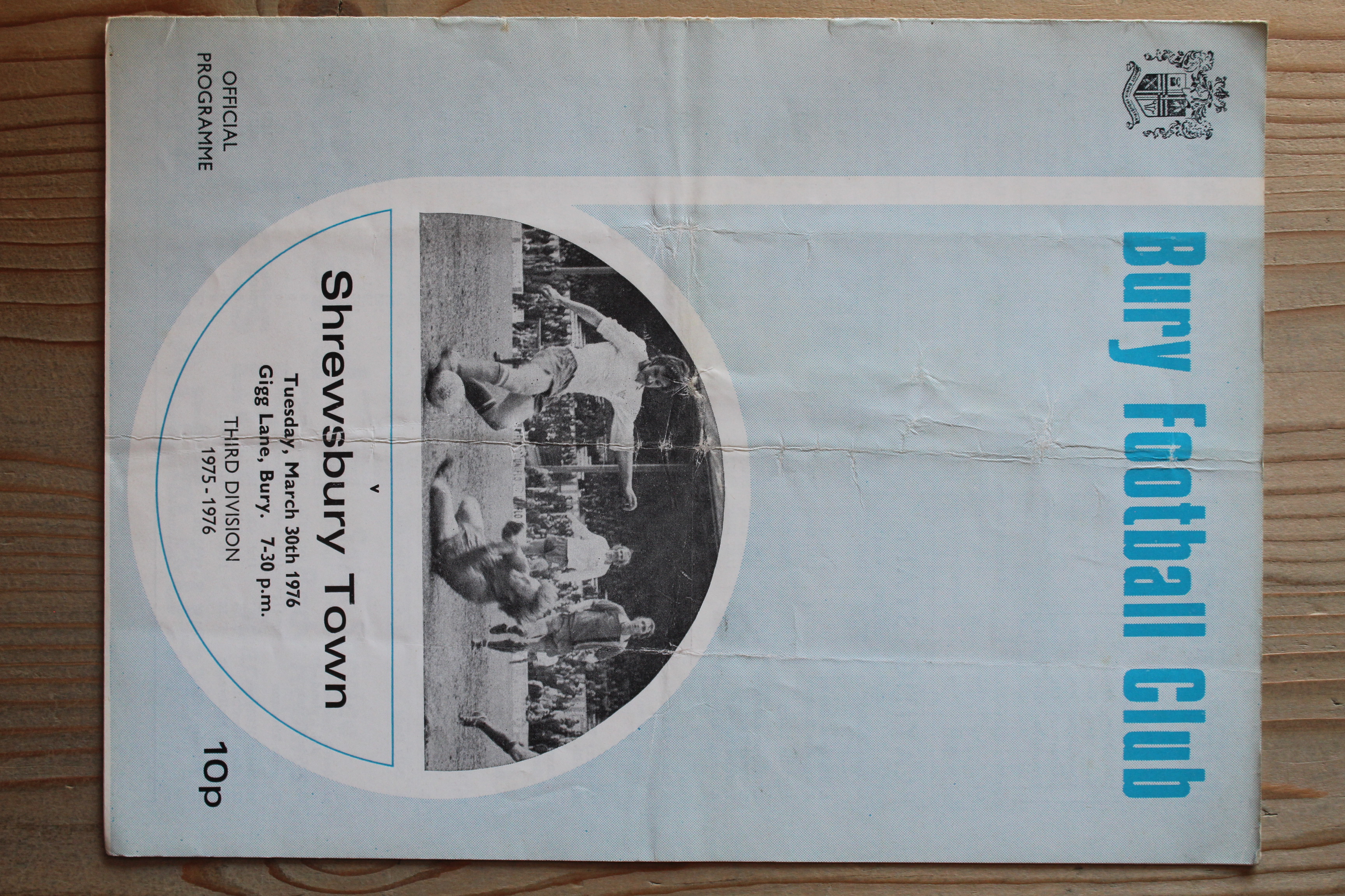 Bury FC v Shrewsbury Town FC