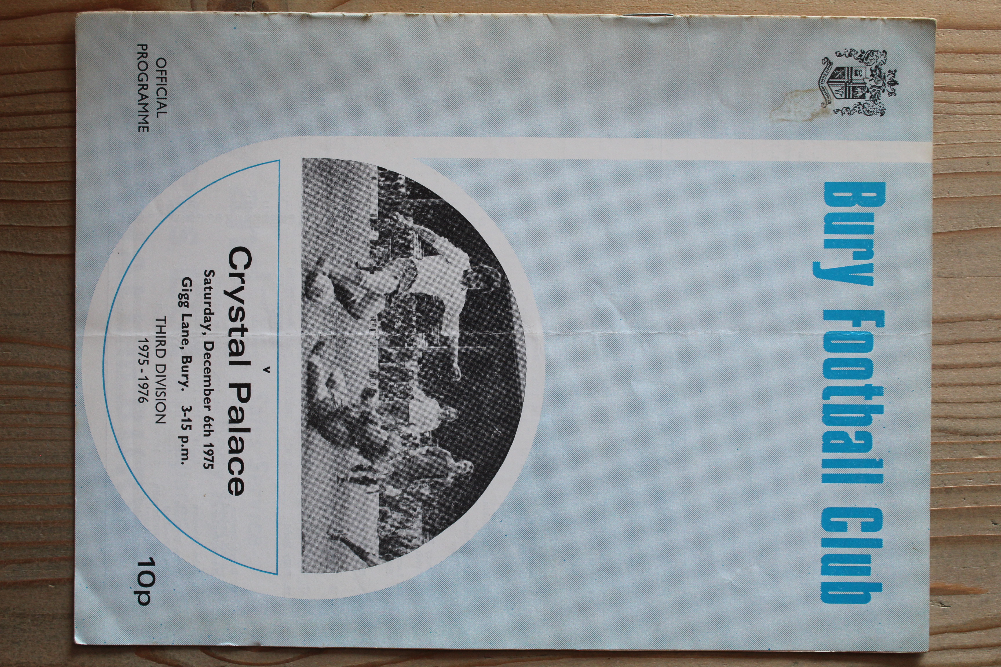 Bury FC v Crystal Palace FC