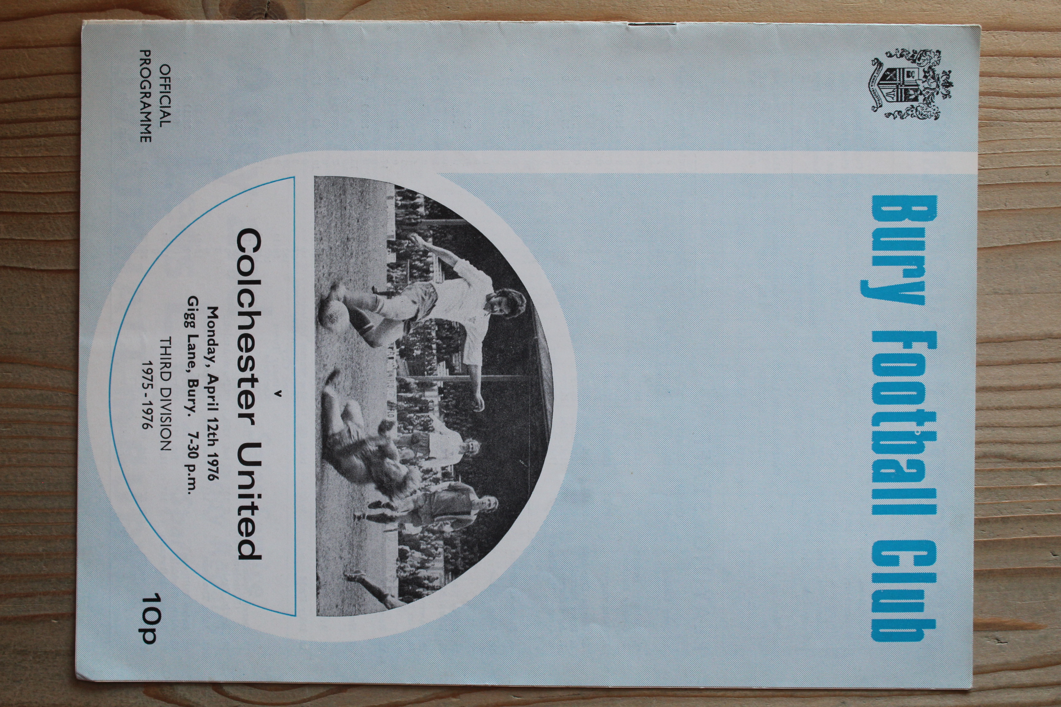 Bury FC v Colchester United FC