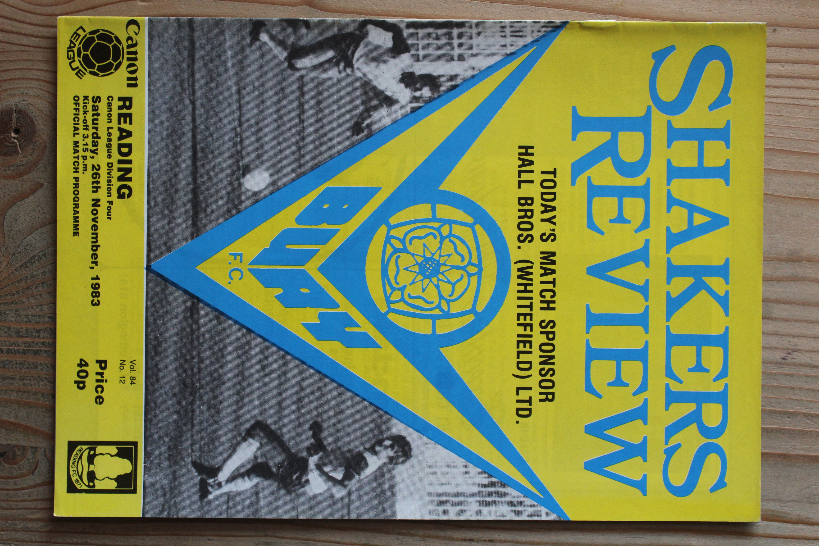 Bury FC v Reading FC