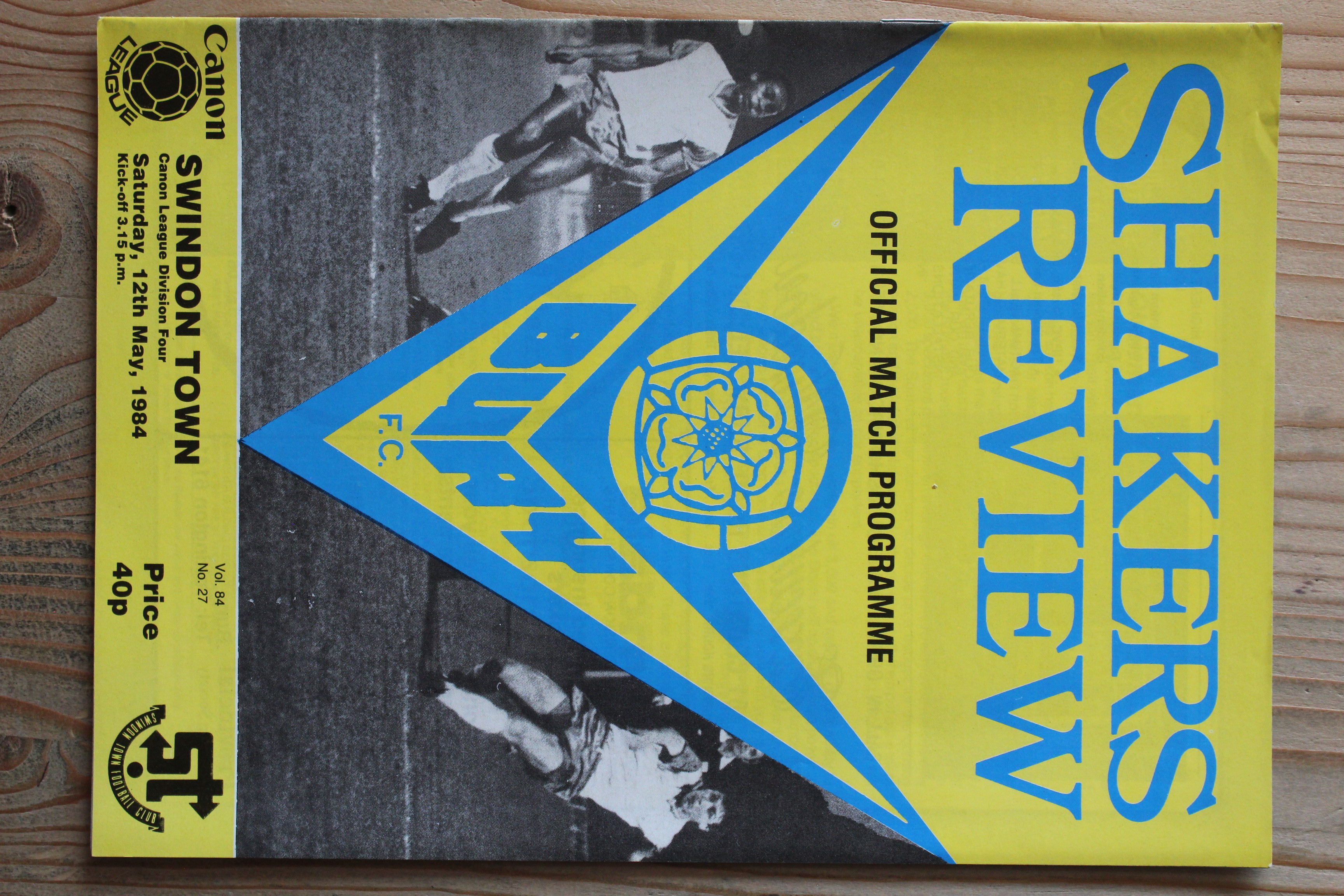 Bury FC v Swindon Town FC