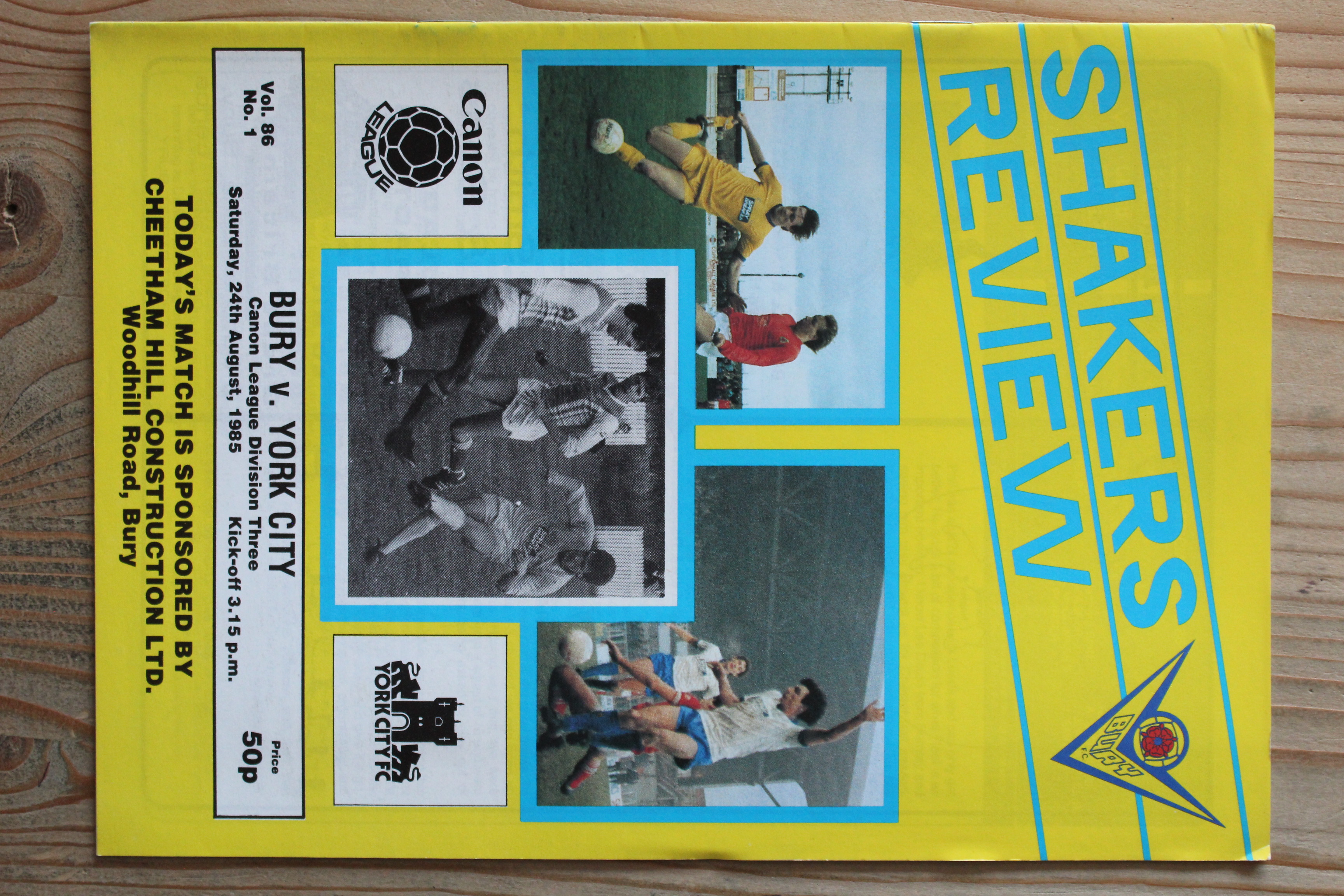 Bury FC v York City FC