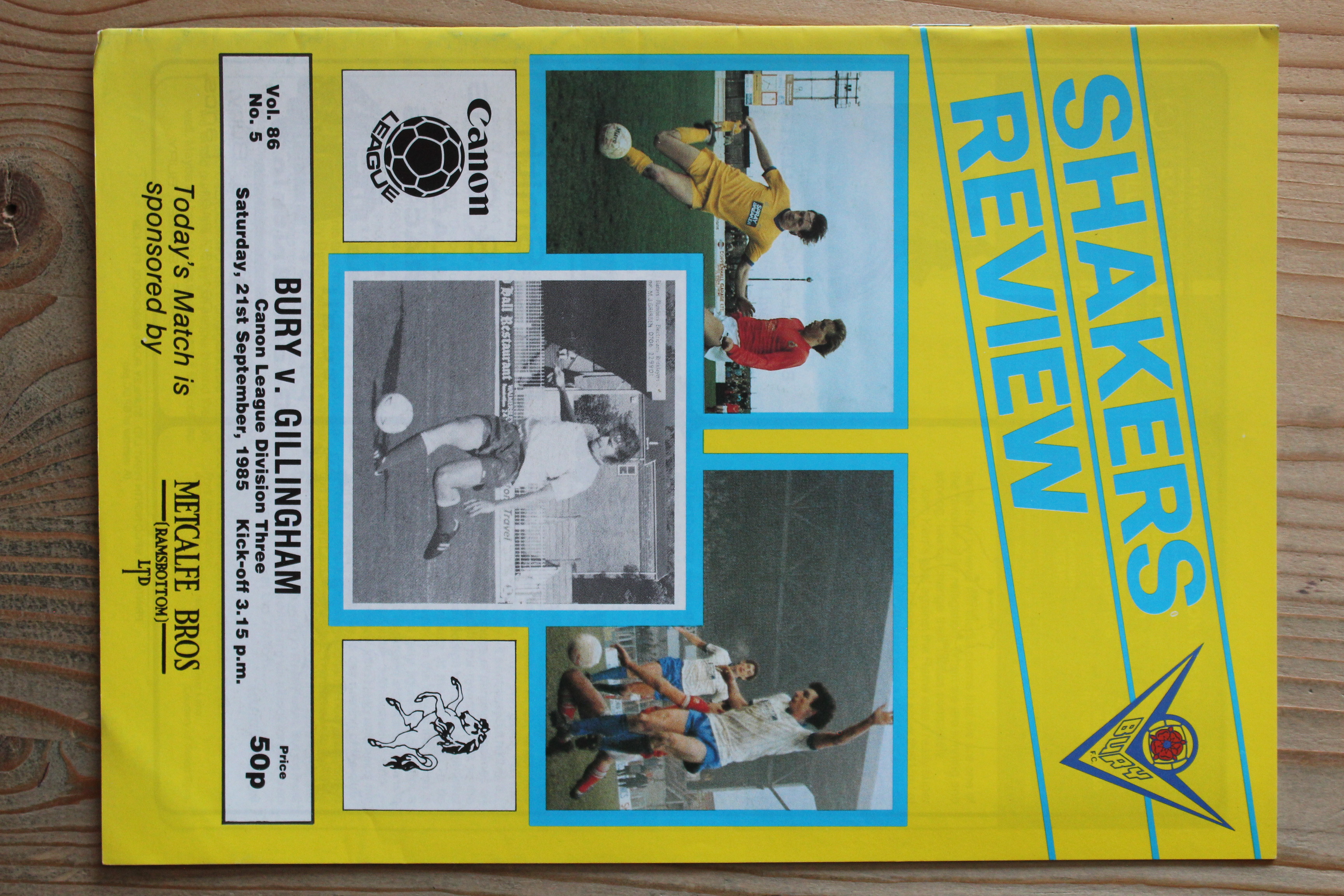 Bury FC v Gillingham FC