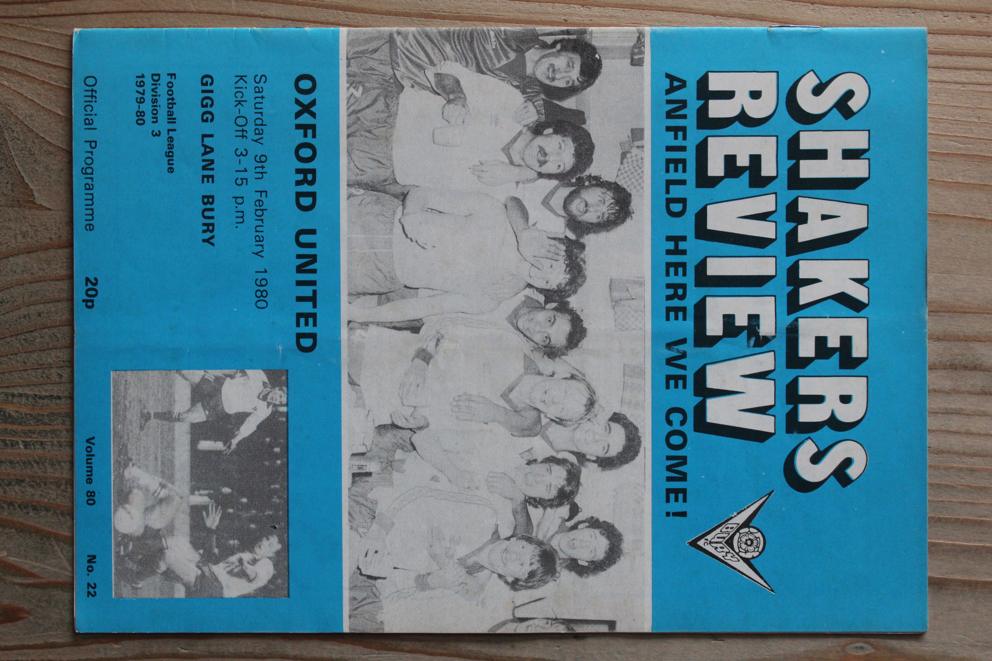 Bury FC v Oxford United FC