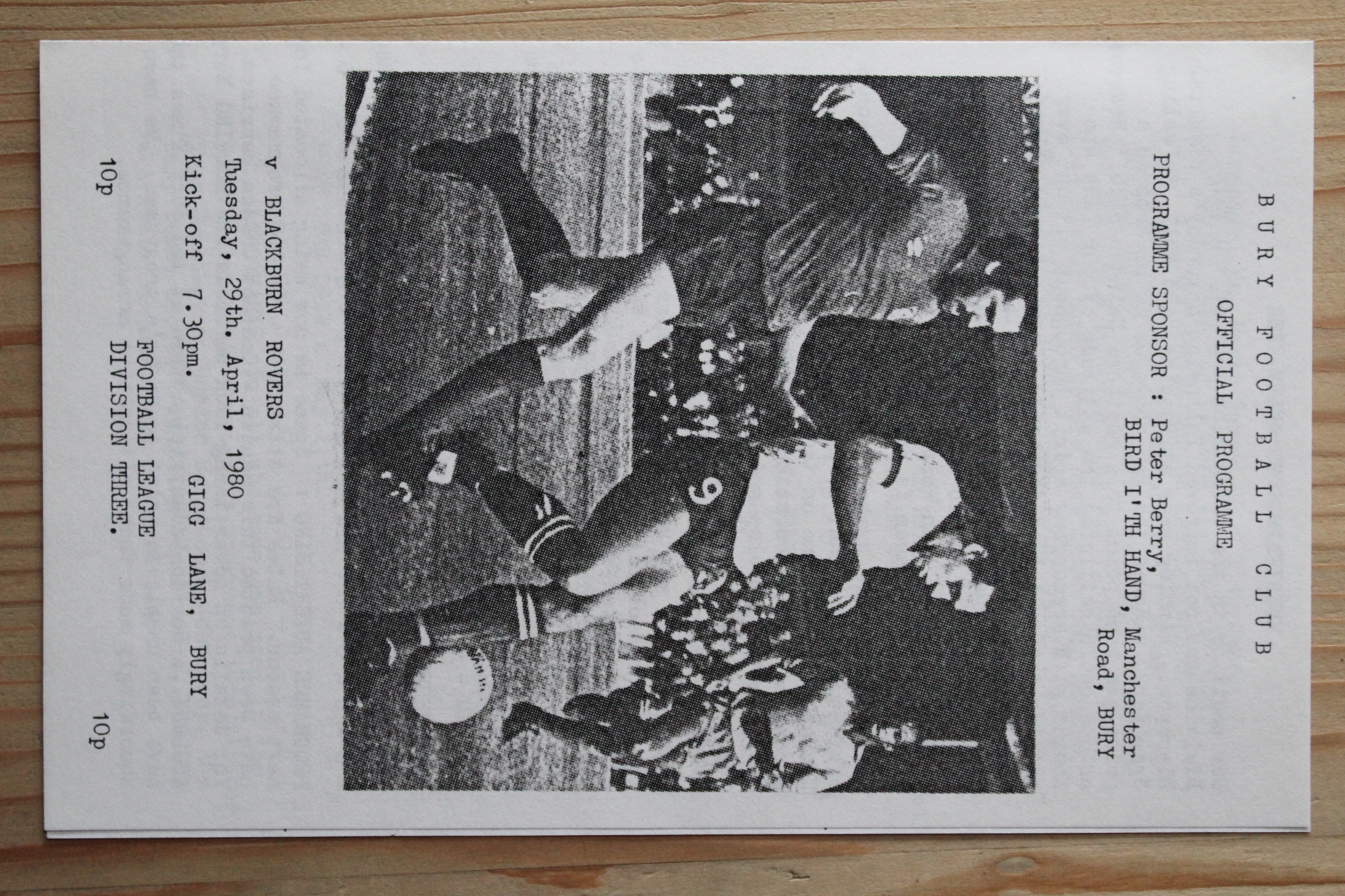 Bury FC v Blackburn Rovers FC