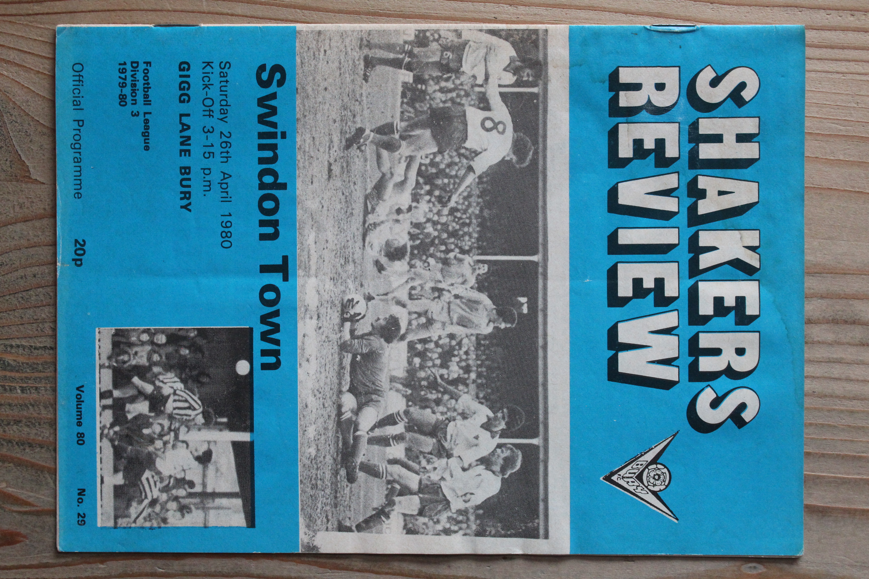 Bury FC v Swindon Town FC